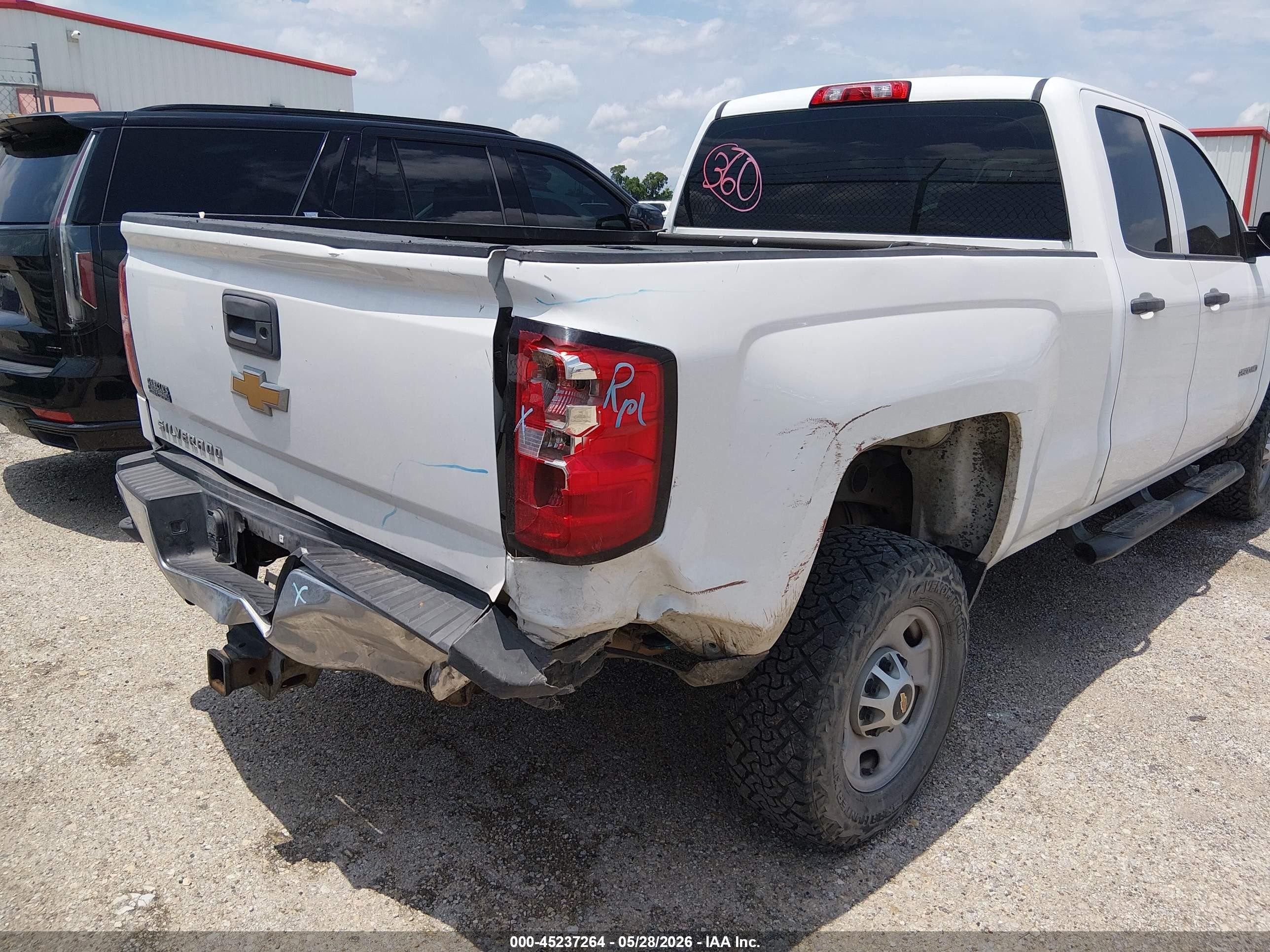 2015 Chevrolet Silverado 2500hd Wt White vin: 1GC2CUEG6FZ546710