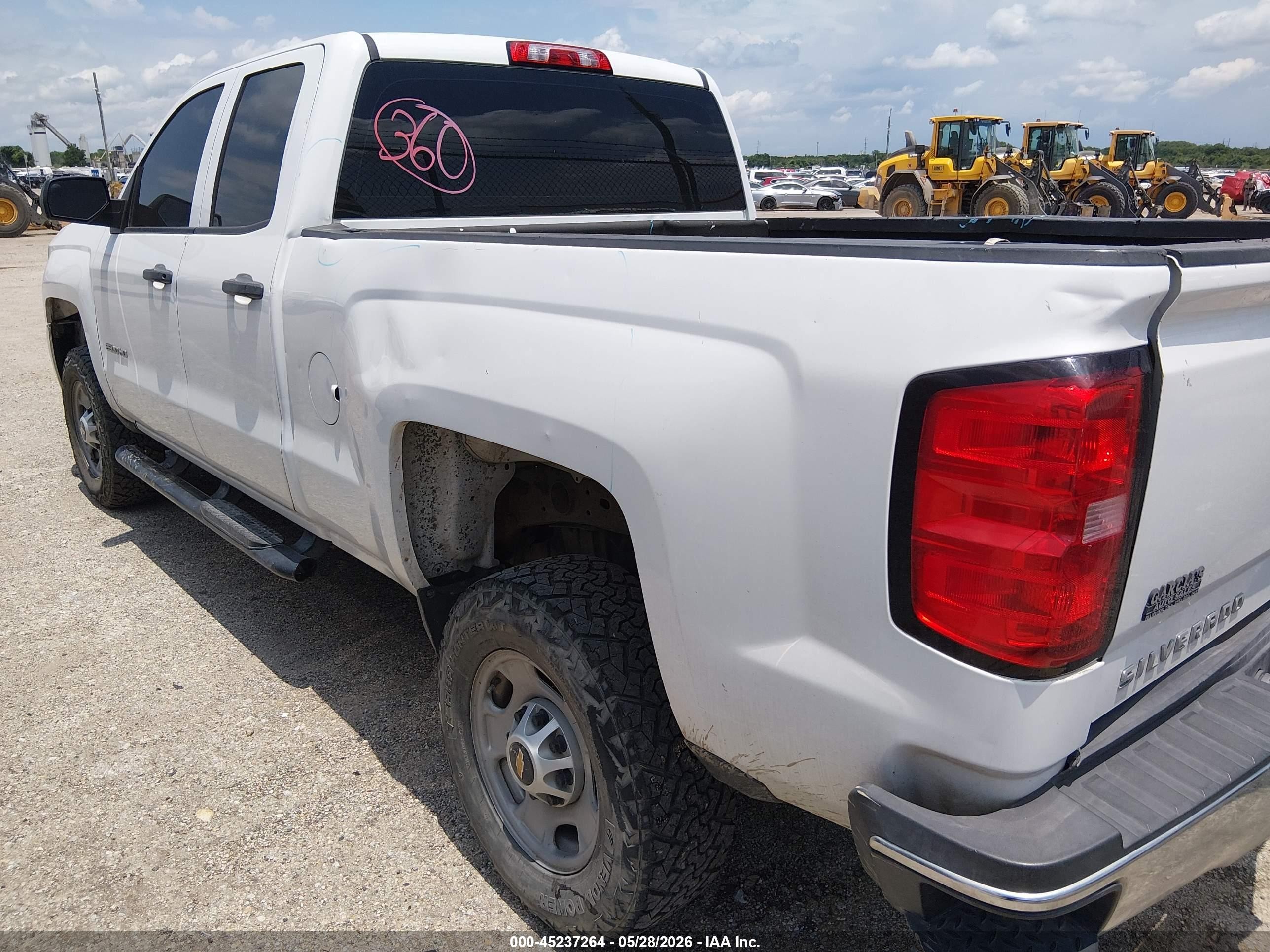 2015 Chevrolet Silverado 2500hd Wt White vin: 1GC2CUEG6FZ546710