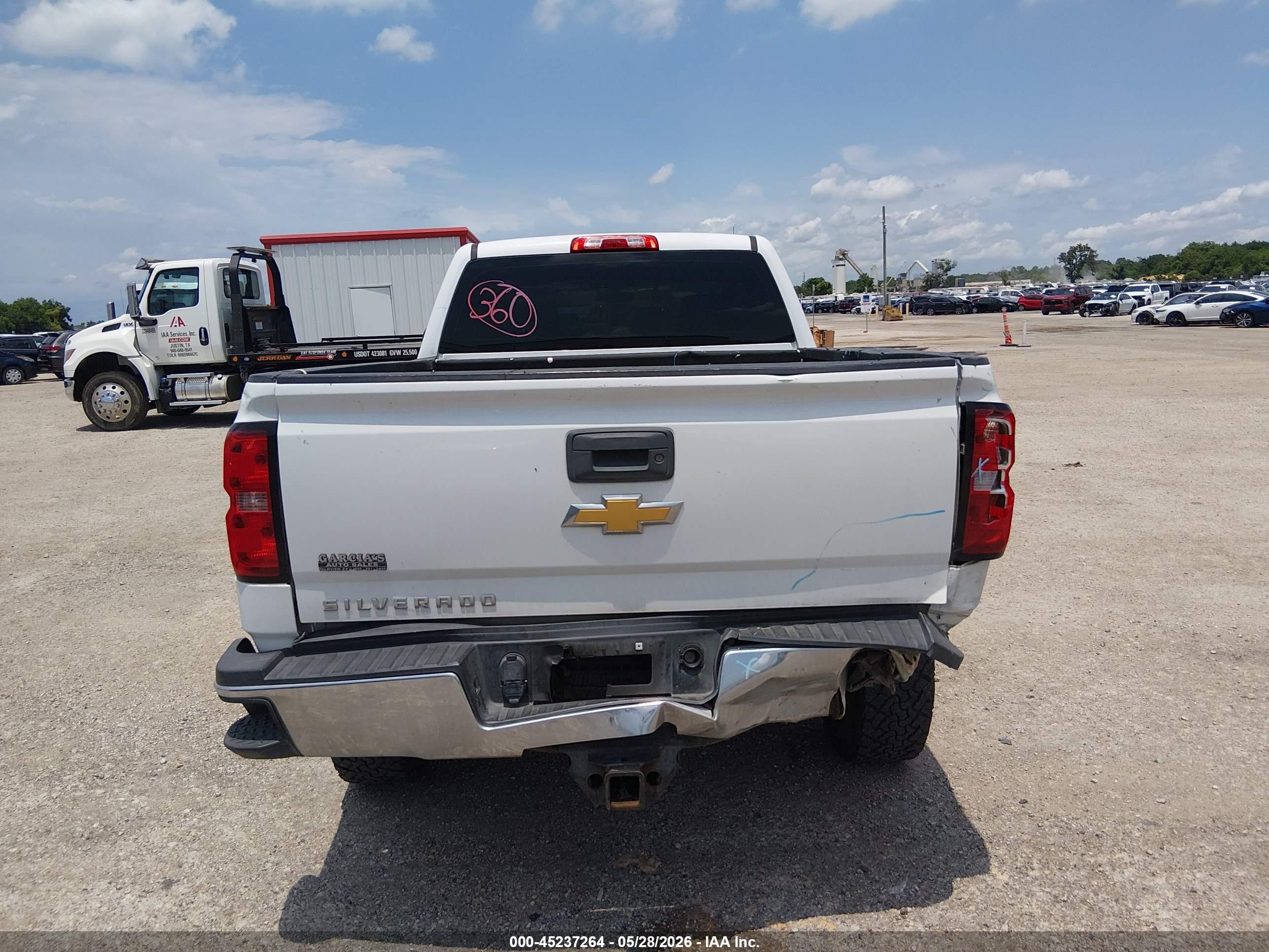 2015 Chevrolet Silverado 2500hd Wt White vin: 1GC2CUEG6FZ546710