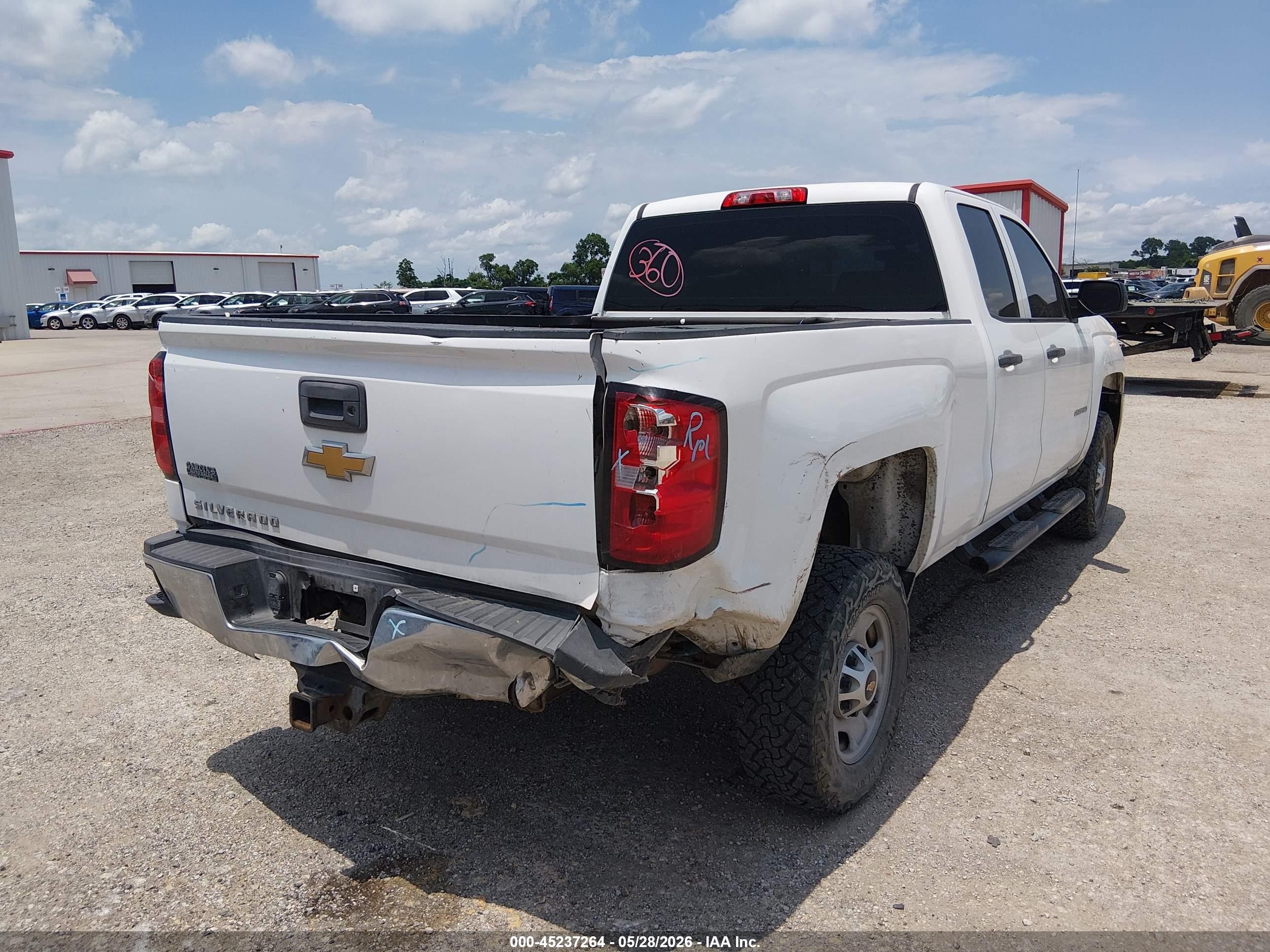 2015 Chevrolet Silverado 2500hd Wt White vin: 1GC2CUEG6FZ546710