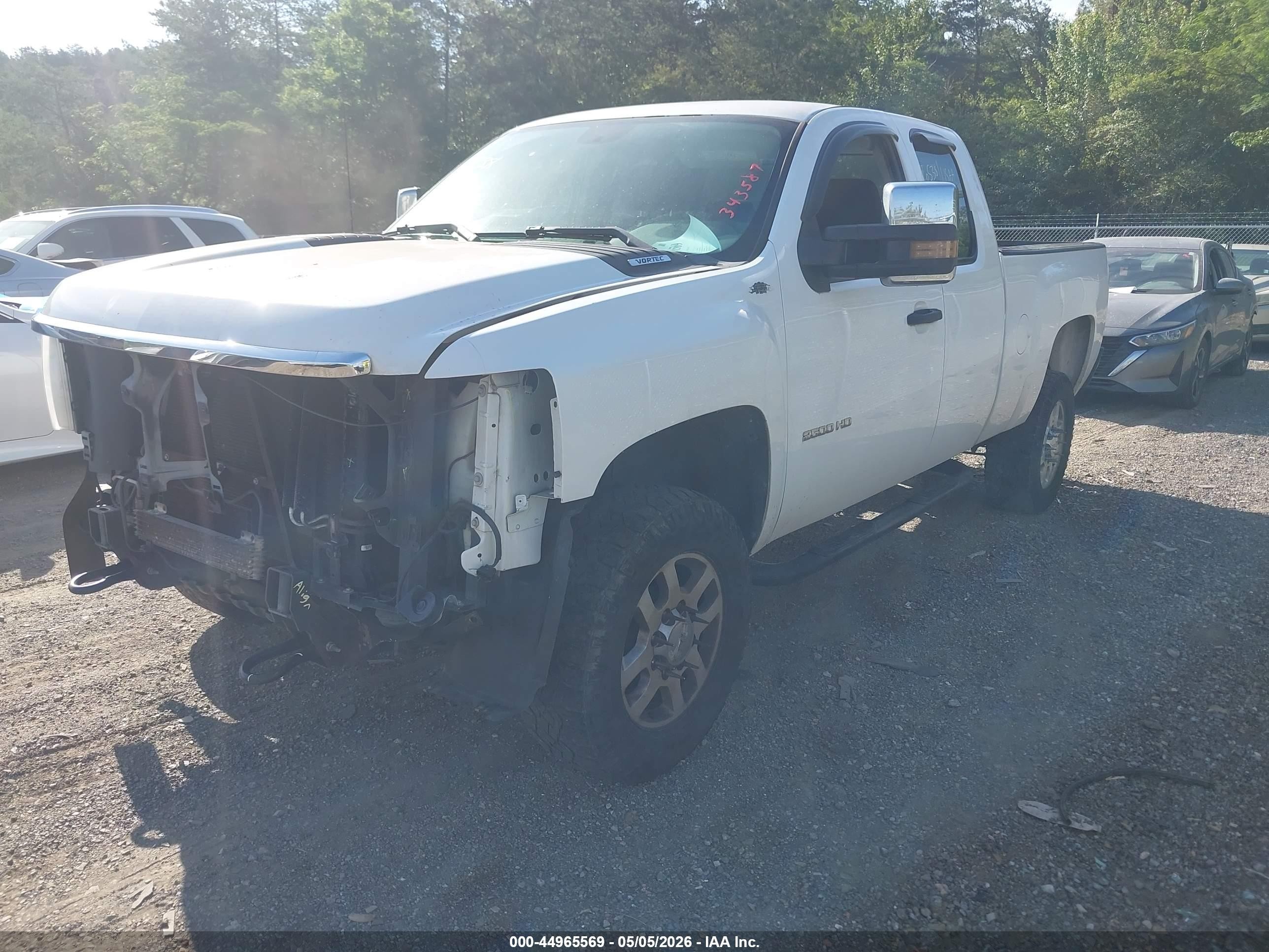 2013 Chevrolet Silverado 2500hd Work Truck White vin: 1GC2CVCB1DZ343587
