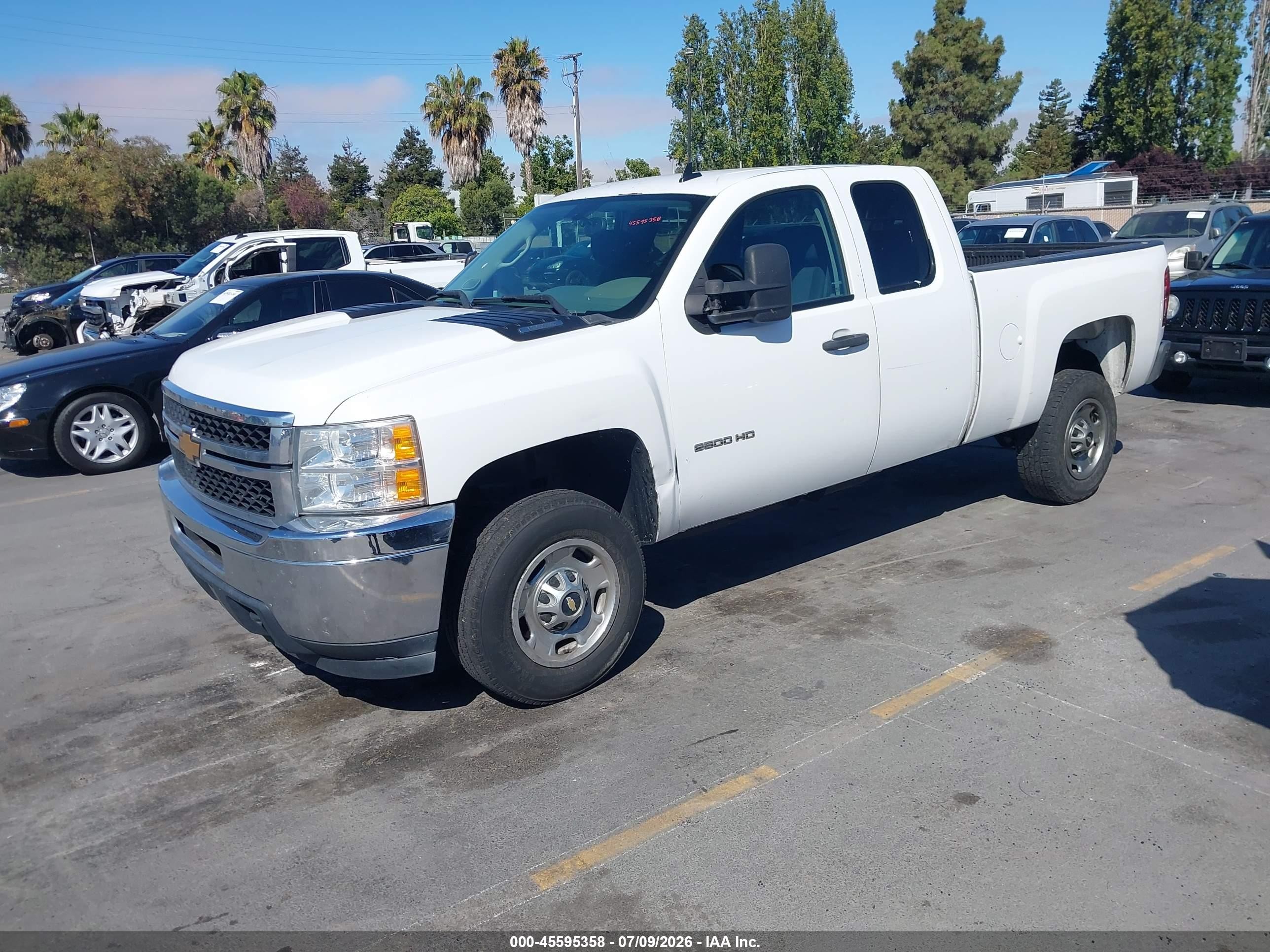 2012 Chevrolet Silverado 2500hd Work Truck White vin: 1GC2CVCG2CZ333547
