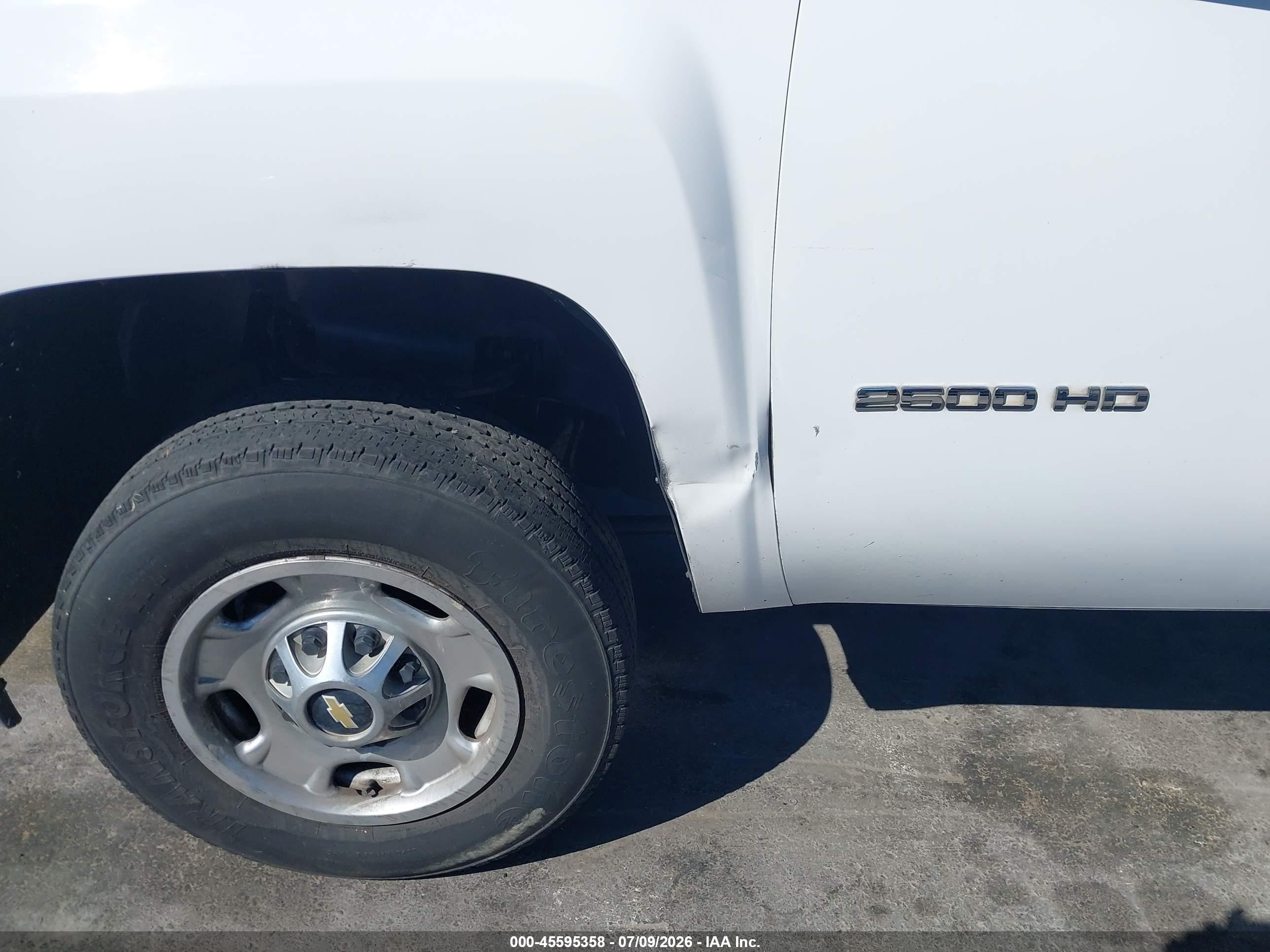 2012 Chevrolet Silverado 2500hd Work Truck White vin: 1GC2CVCG2CZ333547