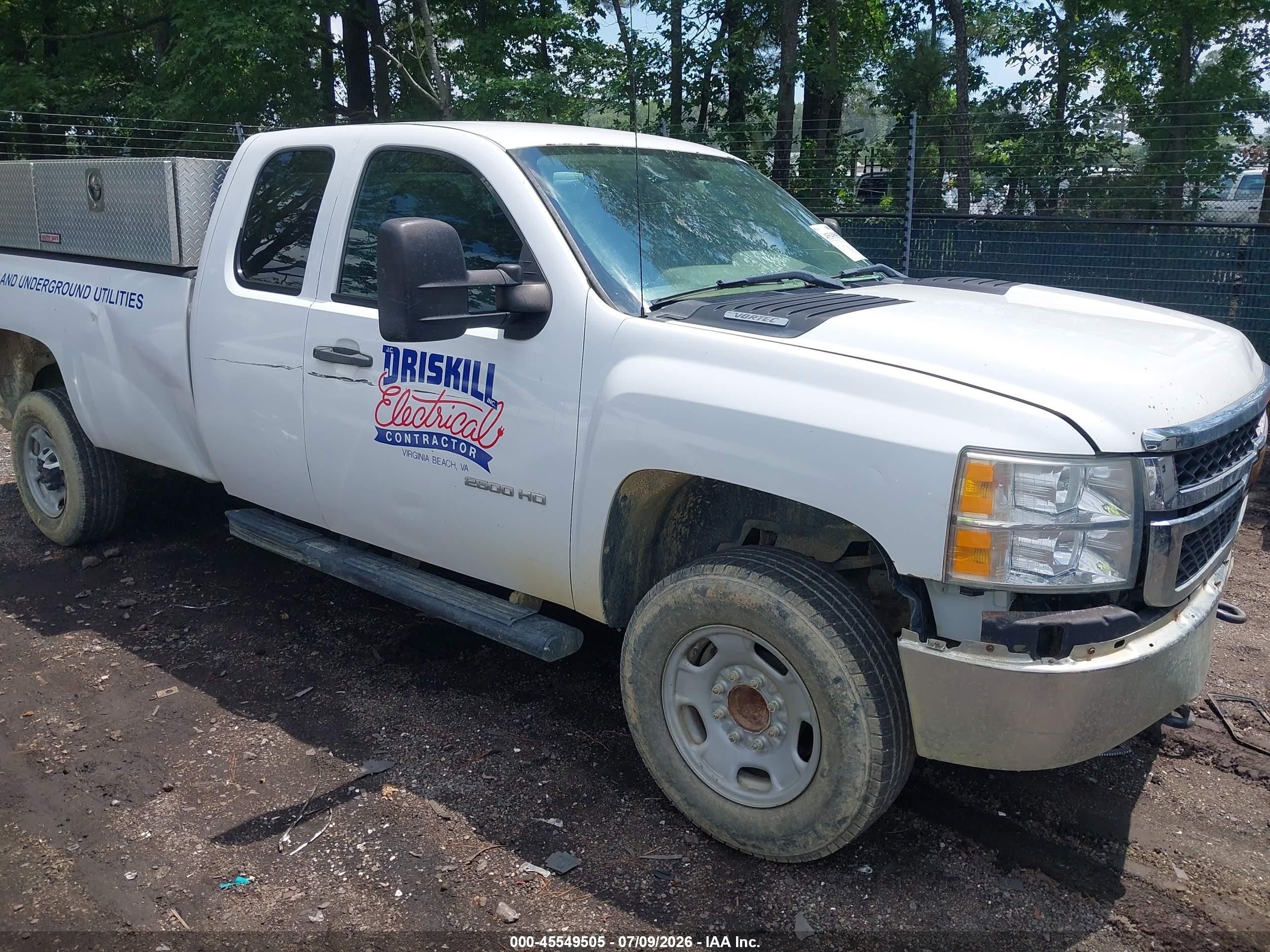 2013 Chevrolet Silverado 2500hd Work Truck Белый vin: 1GC2CVCGXDZ154027