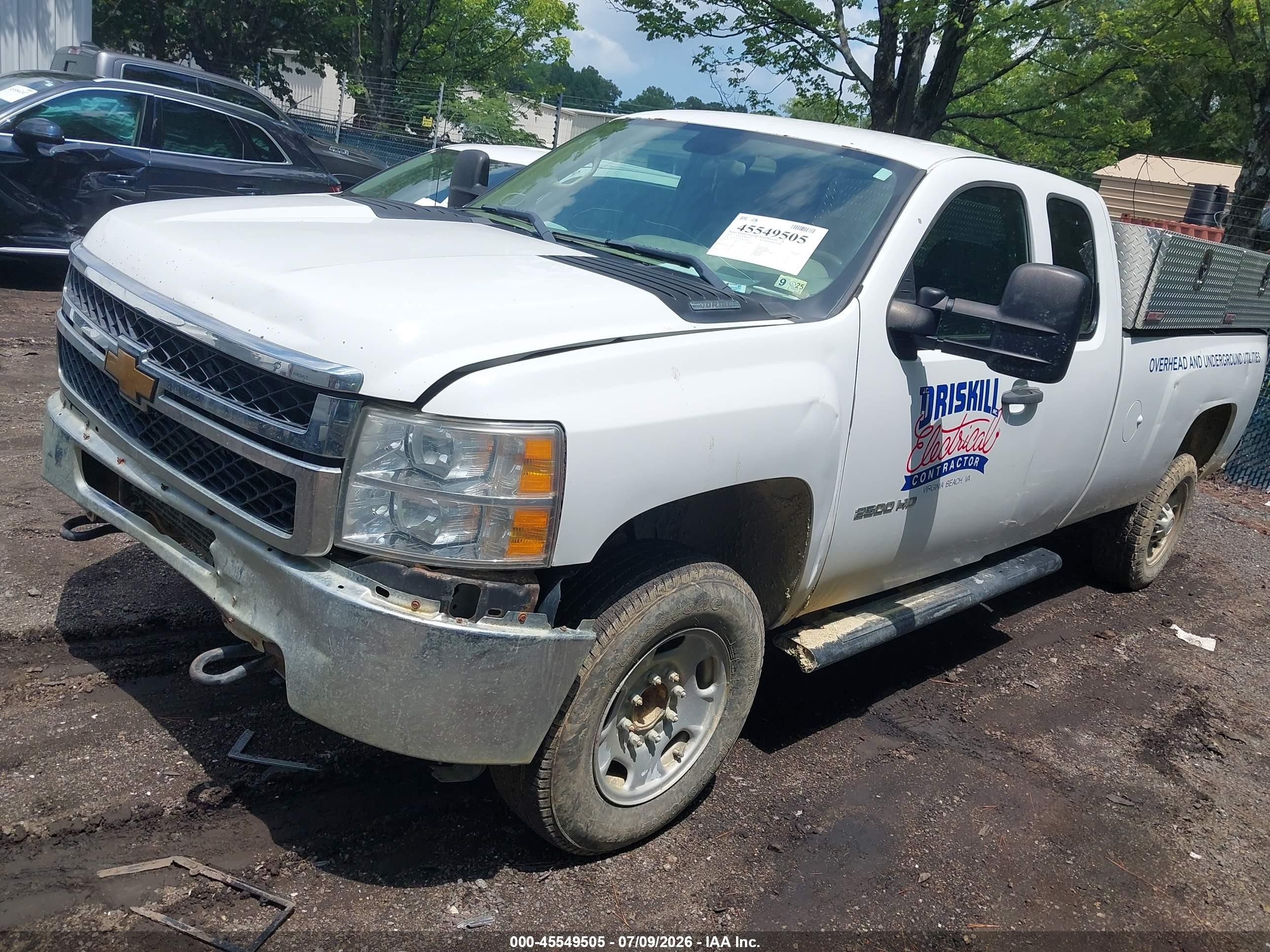 2013 Chevrolet Silverado 2500hd Work Truck Белый vin: 1GC2CVCGXDZ154027
