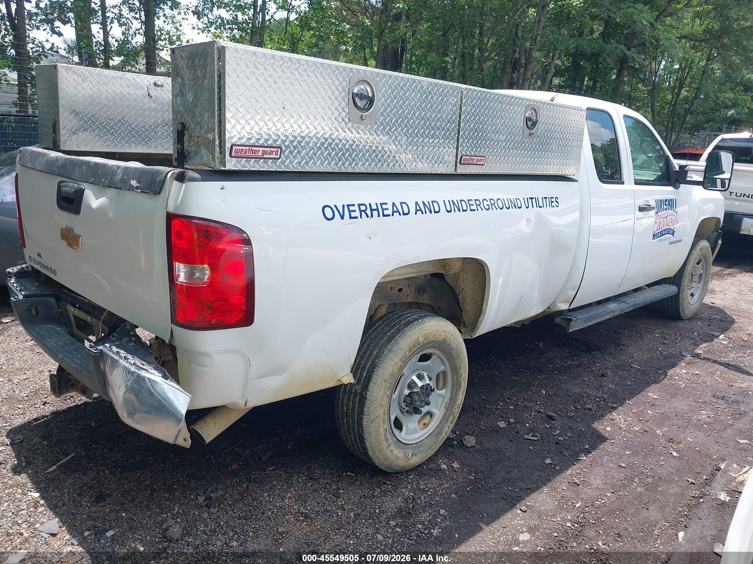 2013 Chevrolet Silverado 2500hd Work Truck Белый vin: 1GC2CVCGXDZ154027