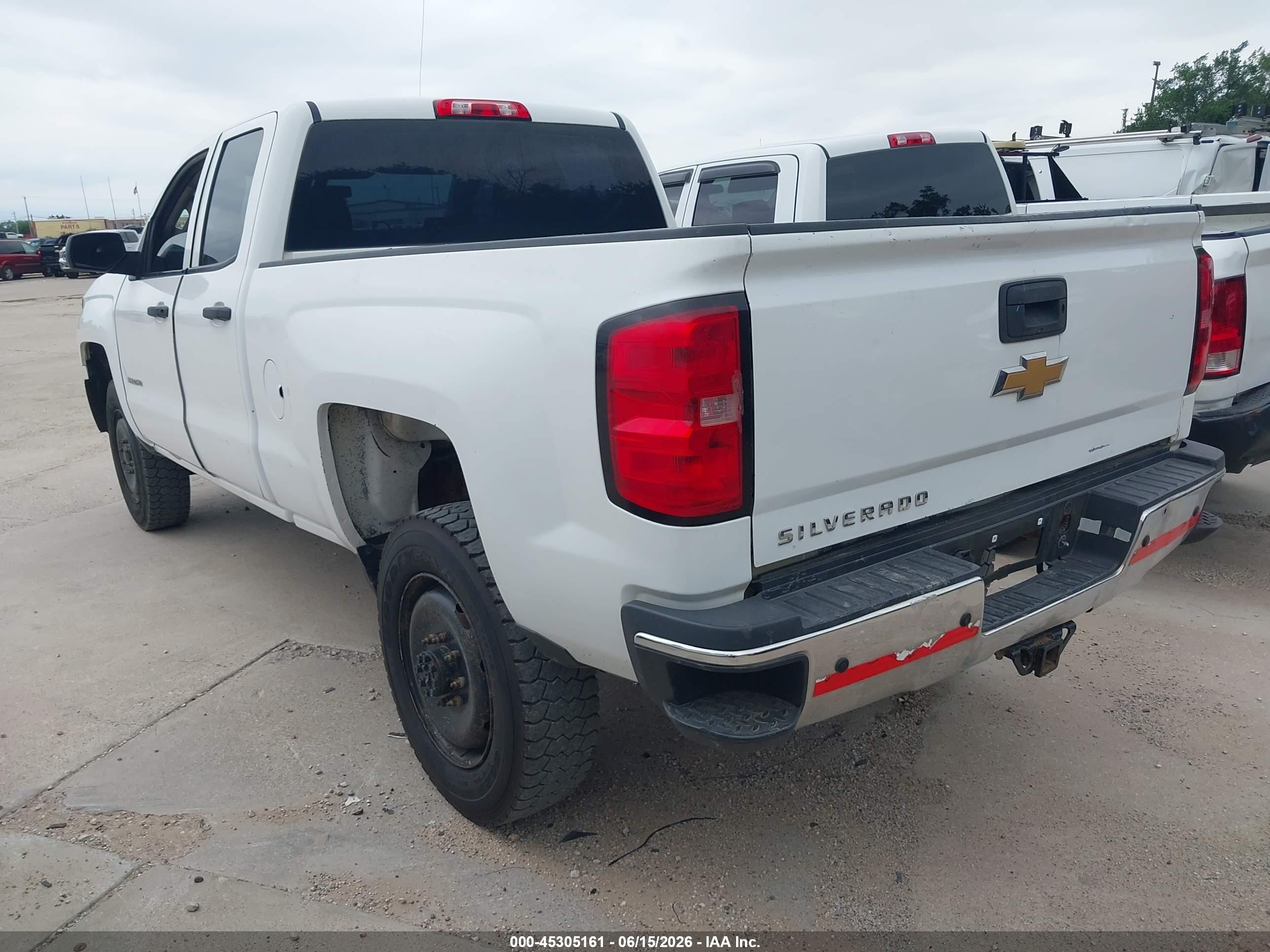 2015 Chevrolet Silverado 2500hd Wt White vin: 1GC2KUEG0FZ535267