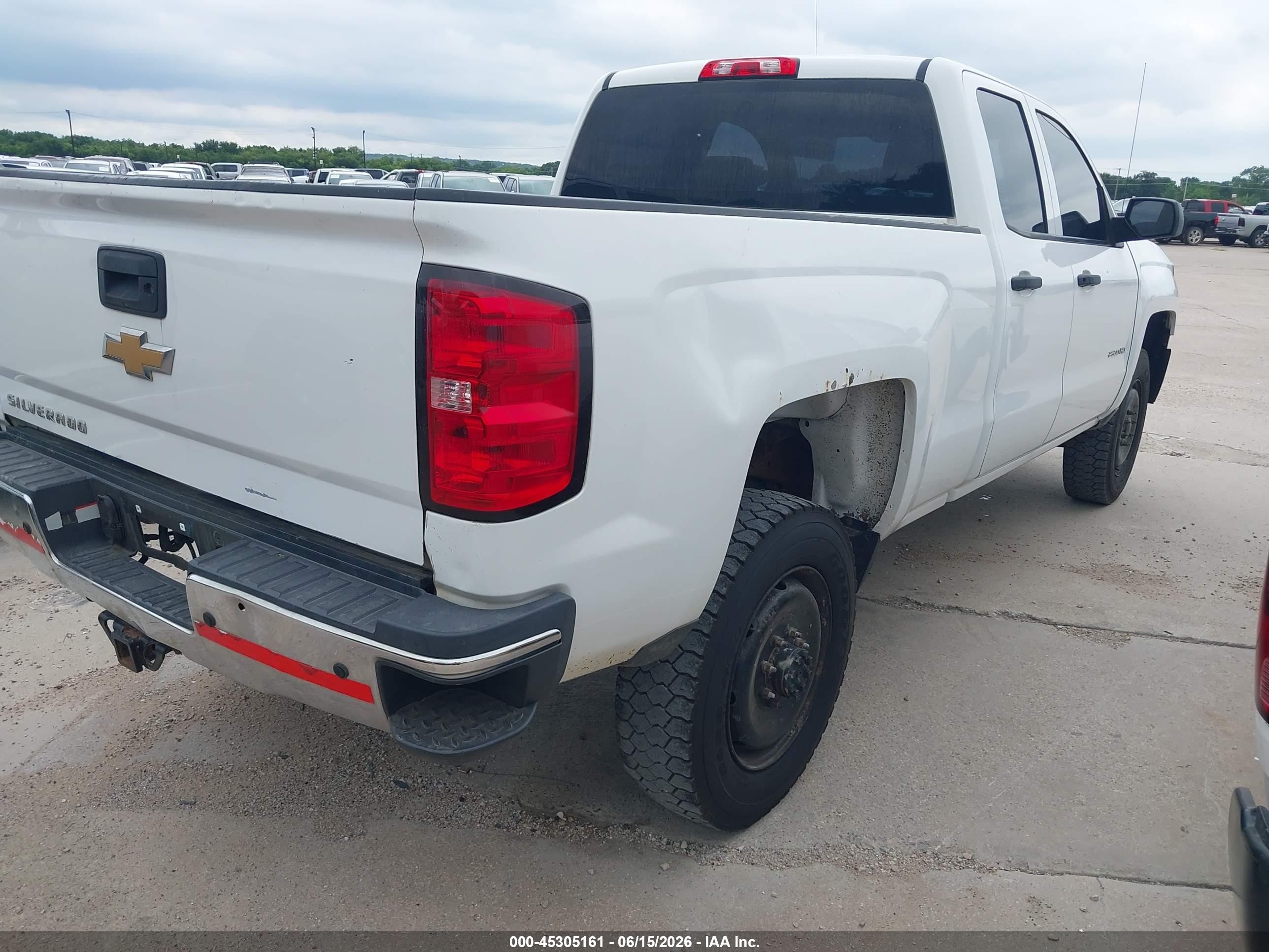 2015 Chevrolet Silverado 2500hd Wt White vin: 1GC2KUEG0FZ535267