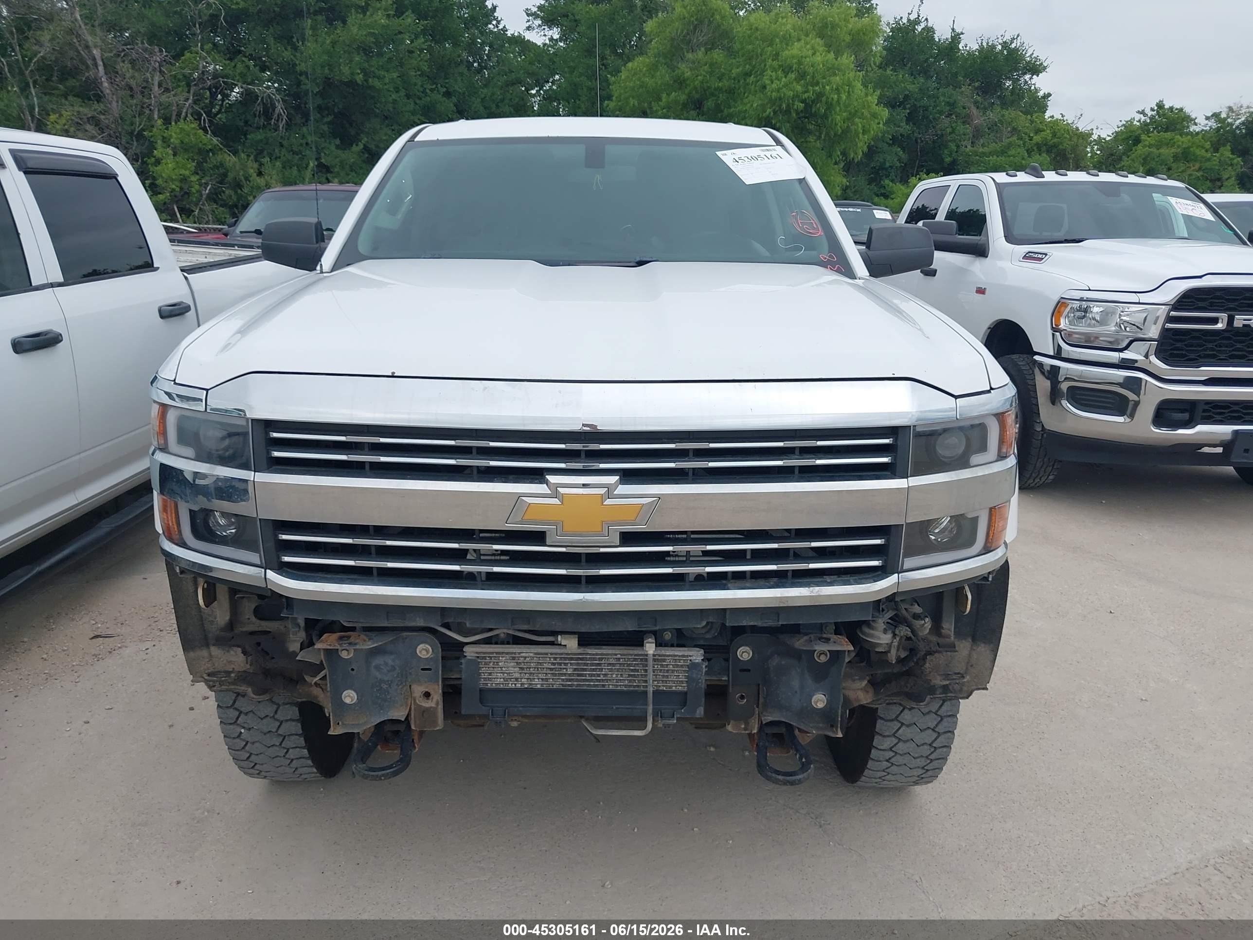 2015 Chevrolet Silverado 2500hd Wt White vin: 1GC2KUEG0FZ535267