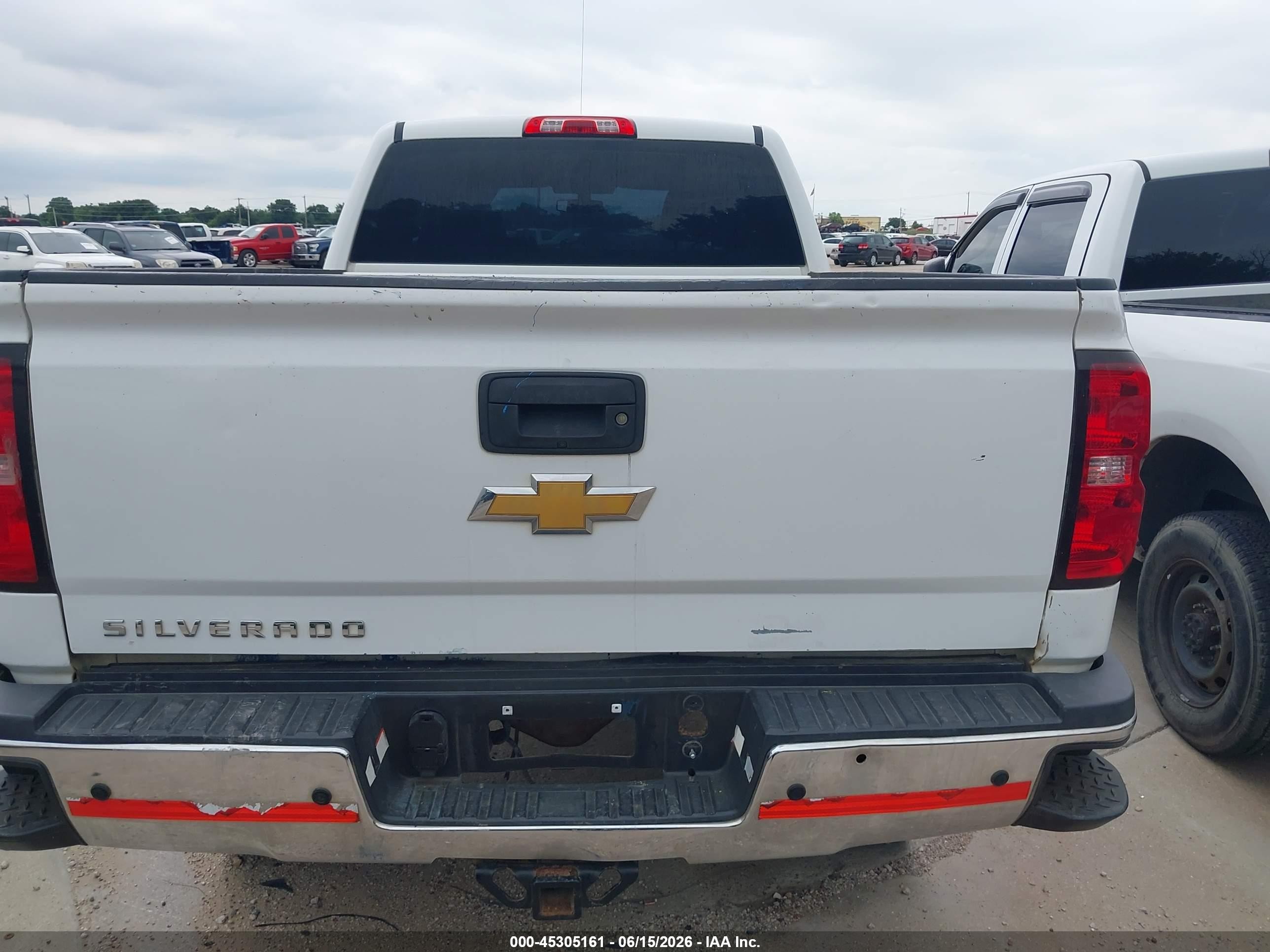 2015 Chevrolet Silverado 2500hd Wt White vin: 1GC2KUEG0FZ535267