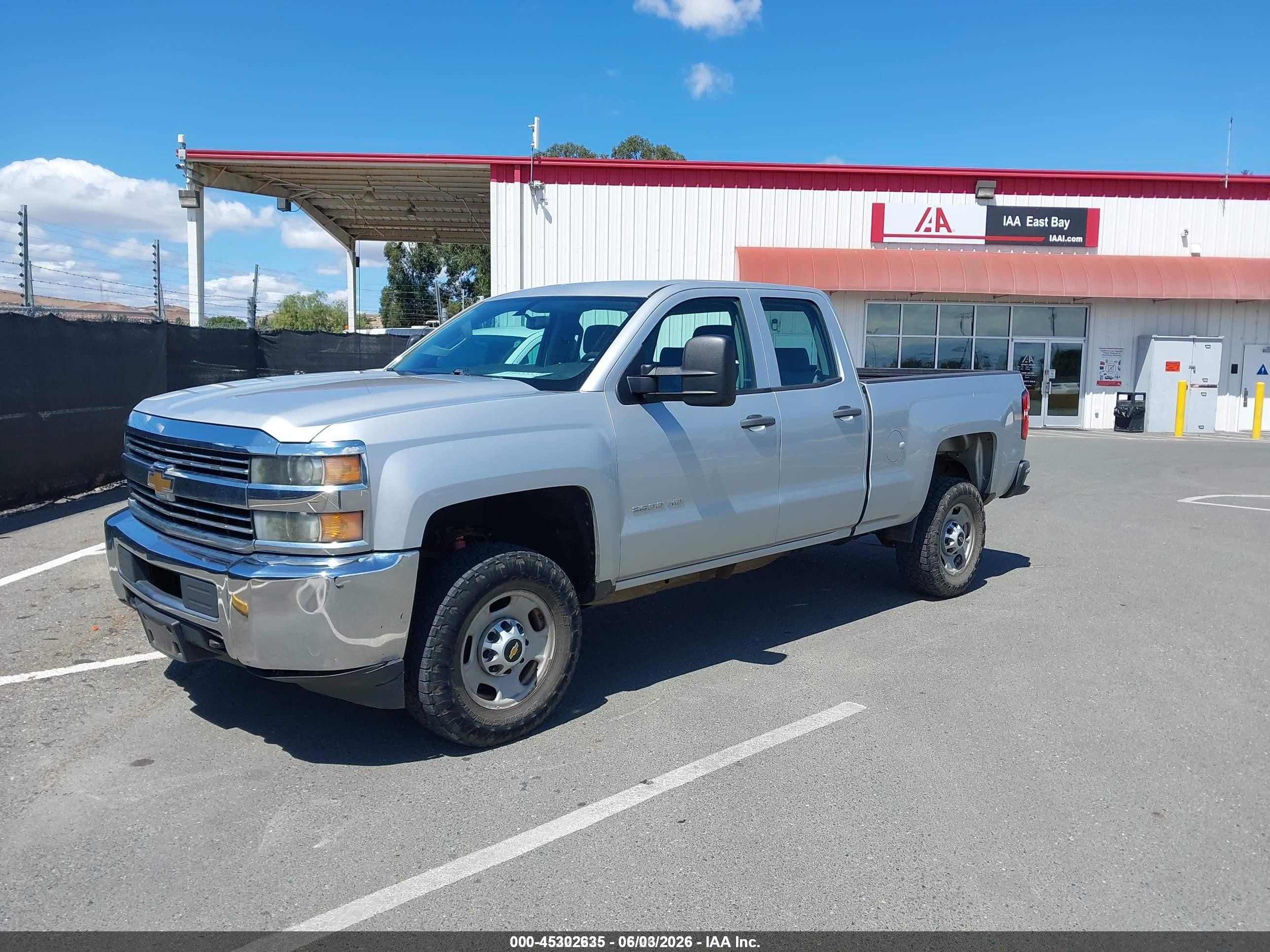 2015 Chevrolet Silverado 2500hd Wt Silver vin: 1GC2KUEG0FZ540680