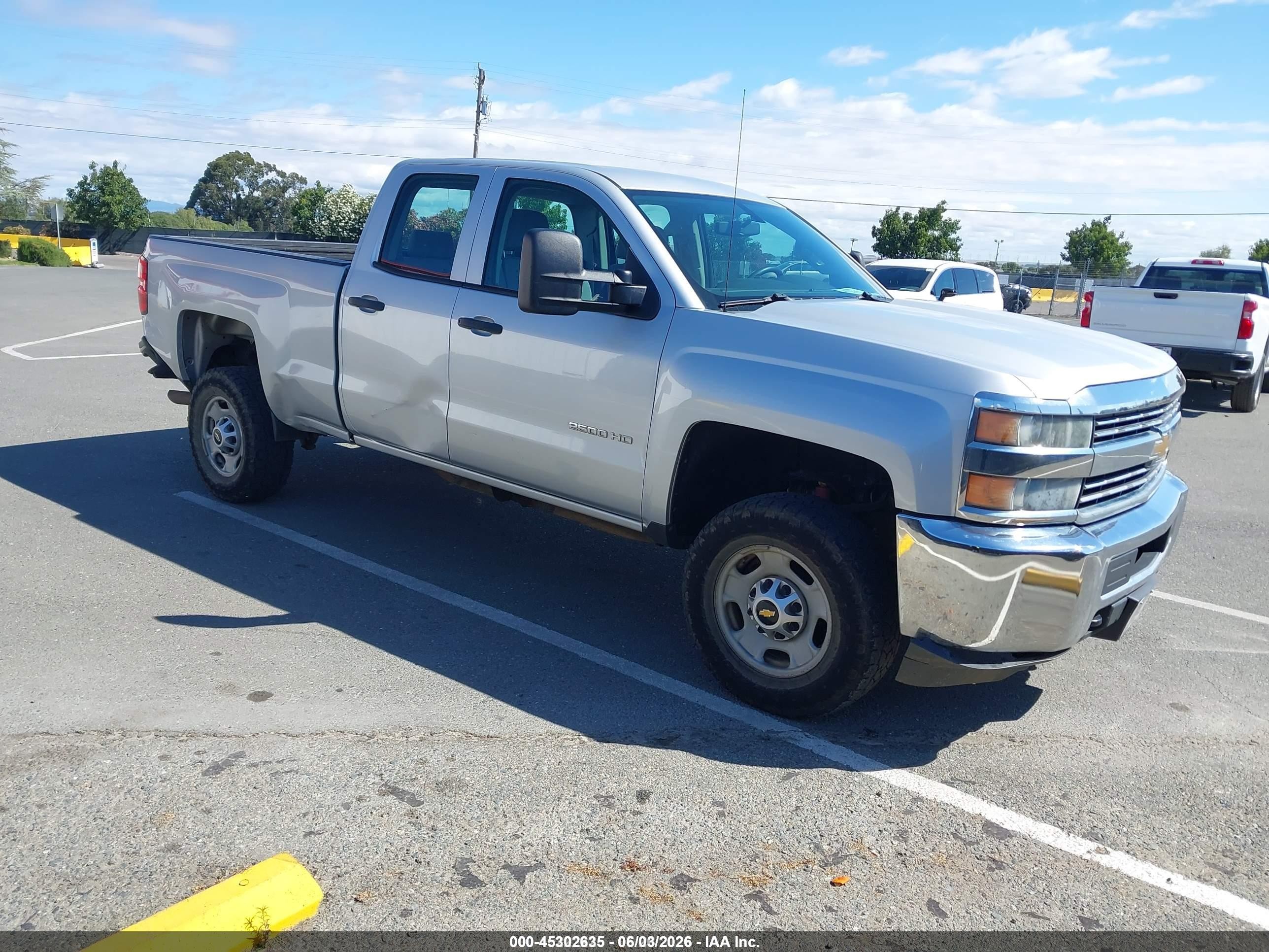 2015 Chevrolet Silverado 2500hd Wt Silver vin: 1GC2KUEG0FZ540680