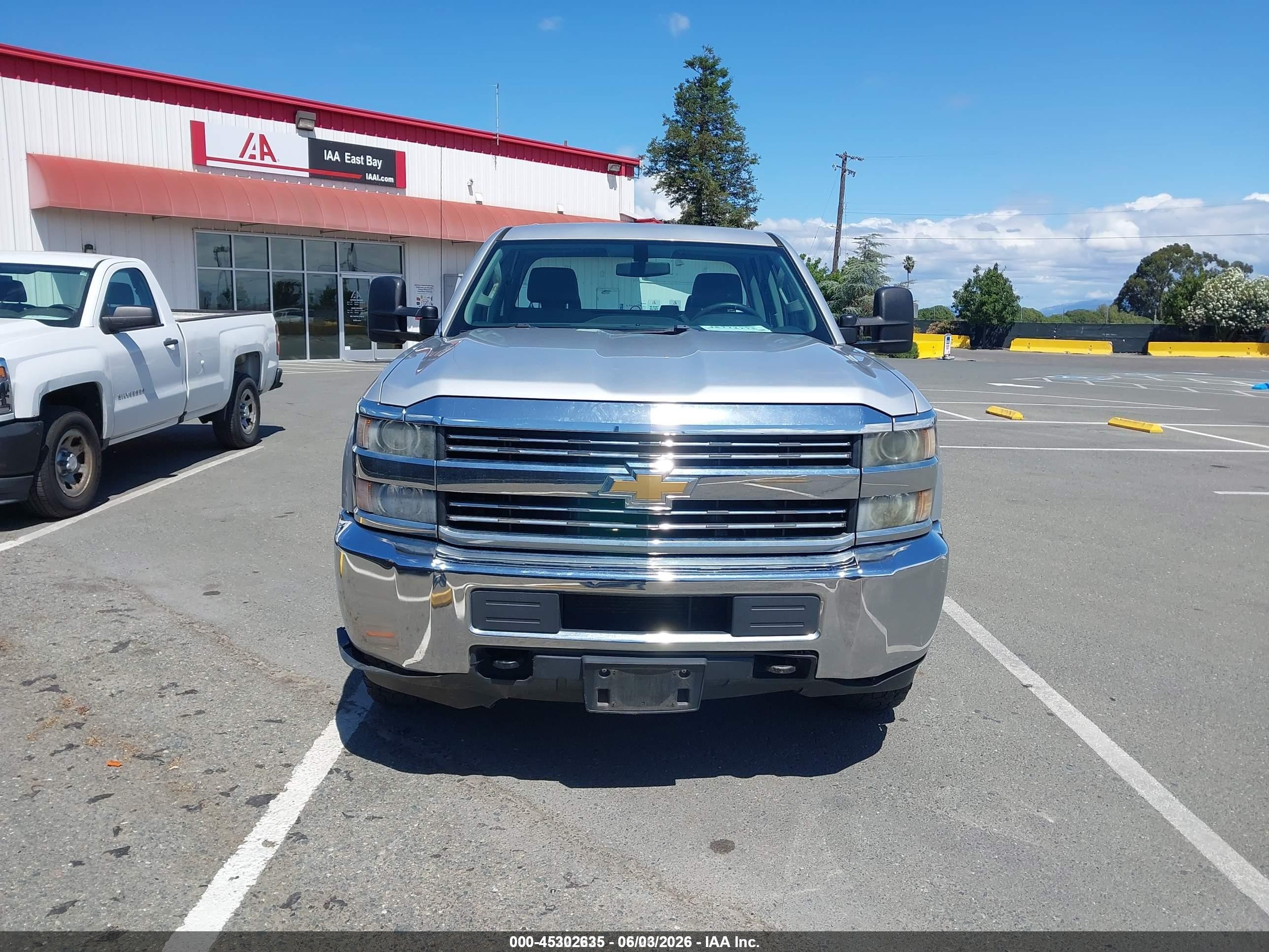 2015 Chevrolet Silverado 2500hd Wt Silver vin: 1GC2KUEG0FZ540680