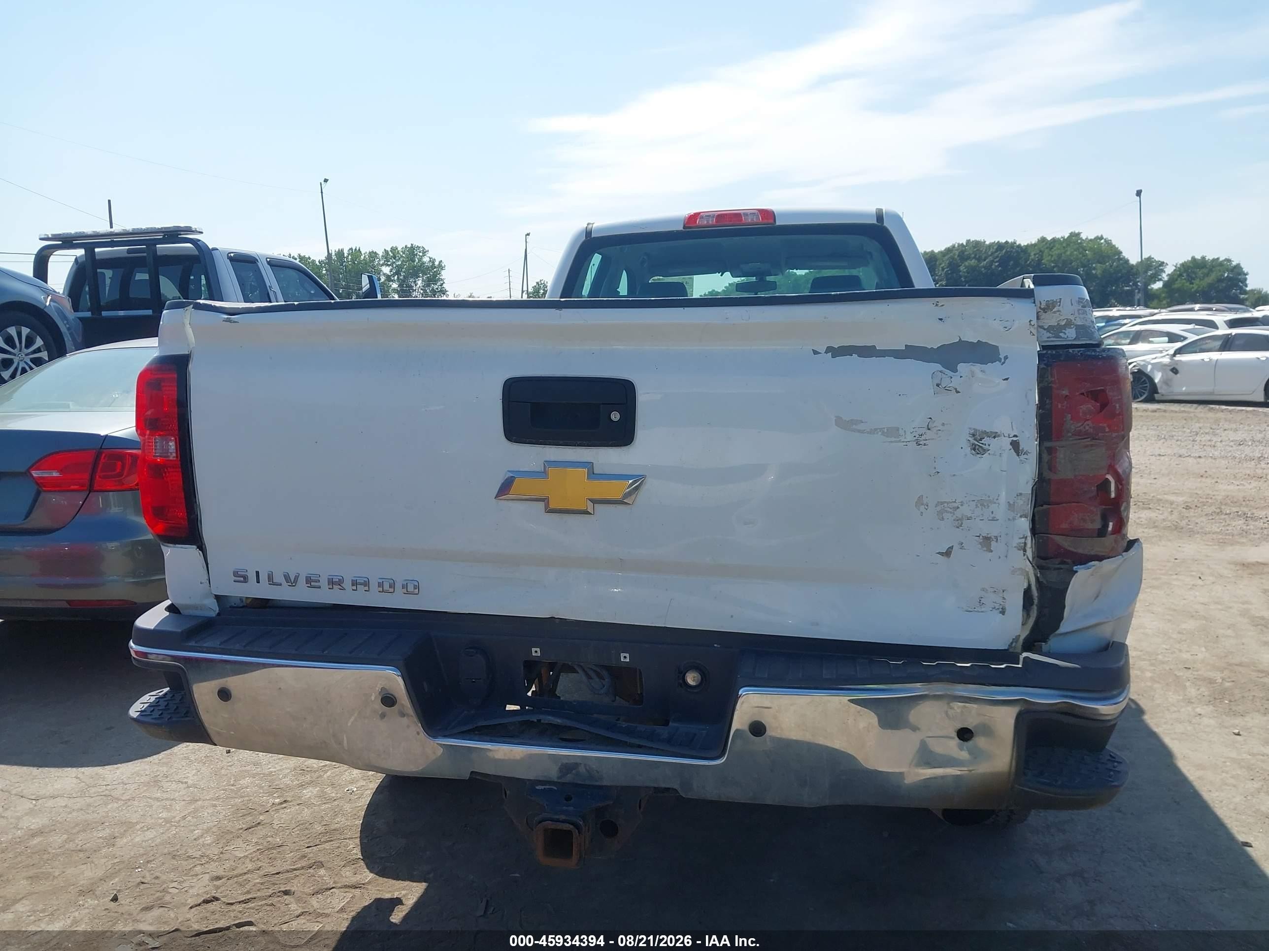 2015 Chevrolet Silverado 2500hd Work Truck White vin: 1GC2KUEG2FZ121620