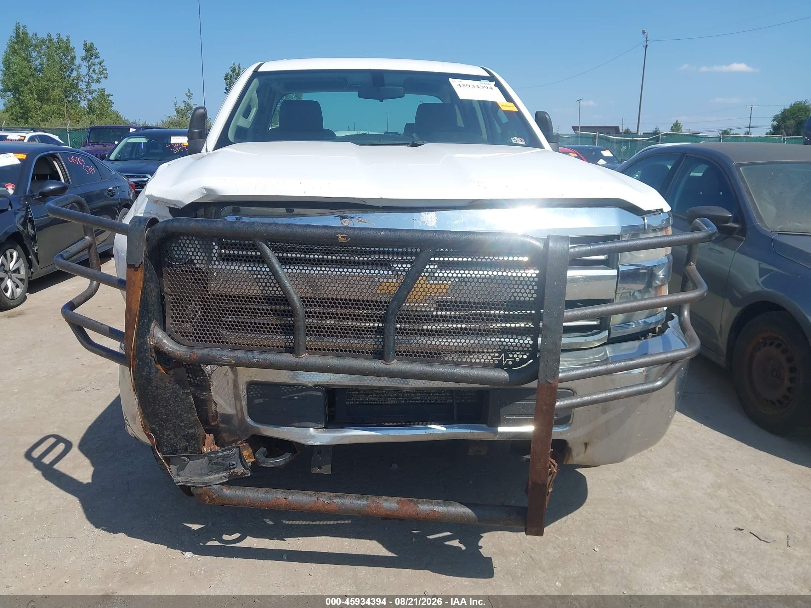 2015 Chevrolet Silverado 2500hd Work Truck White vin: 1GC2KUEG2FZ121620
