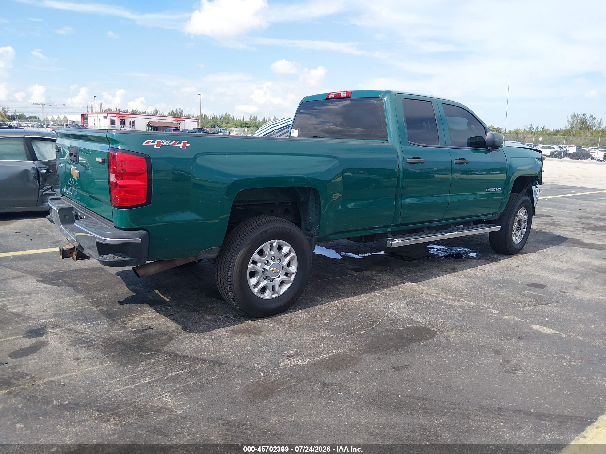 2015 Chevrolet Silverado 2500hd Work Truck Зеленый vin: 1GC2KUEG3FZ128849