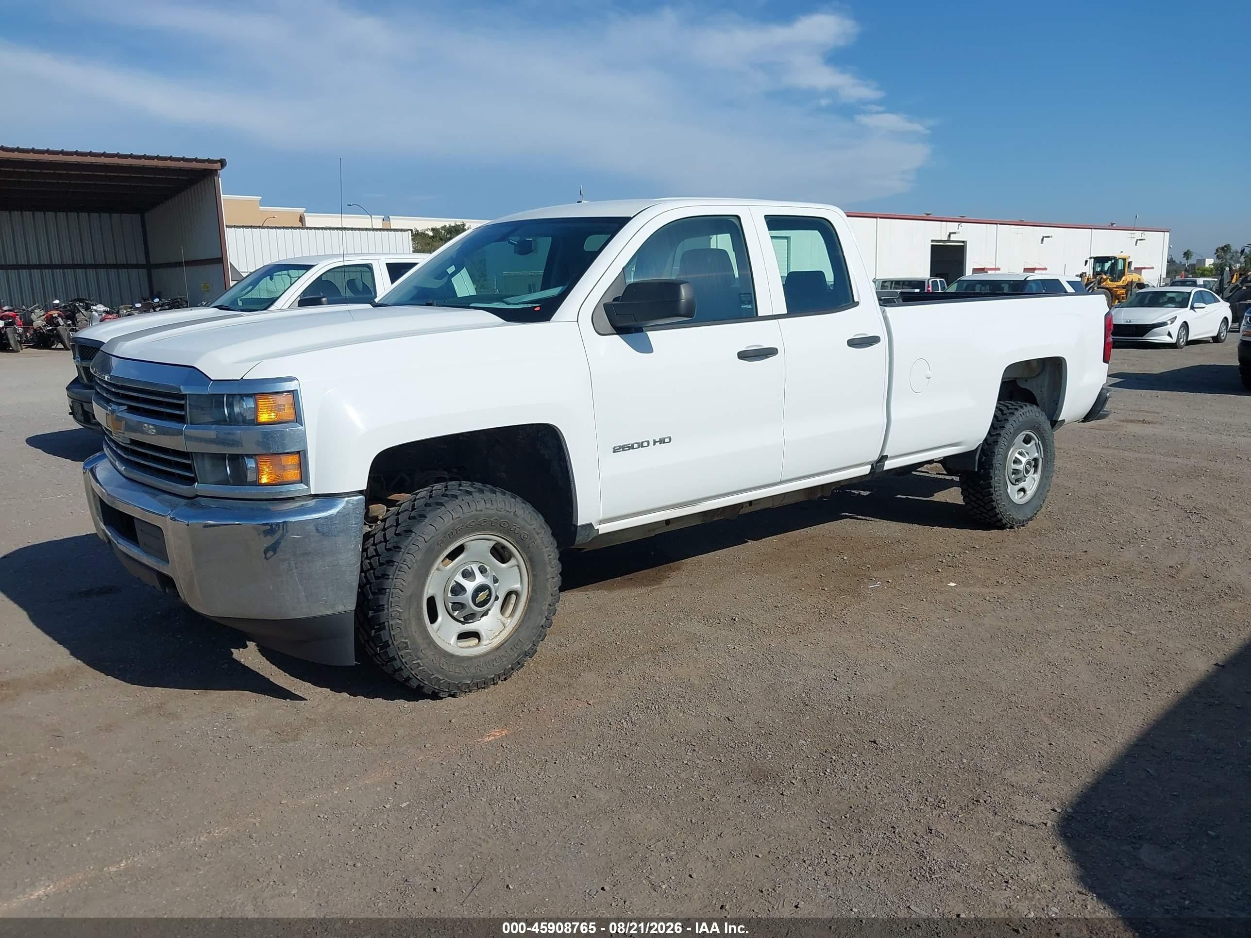 2017 Chevrolet Silverado 2500hd Work Truck White vin: 1GC2KUEG5HZ325136