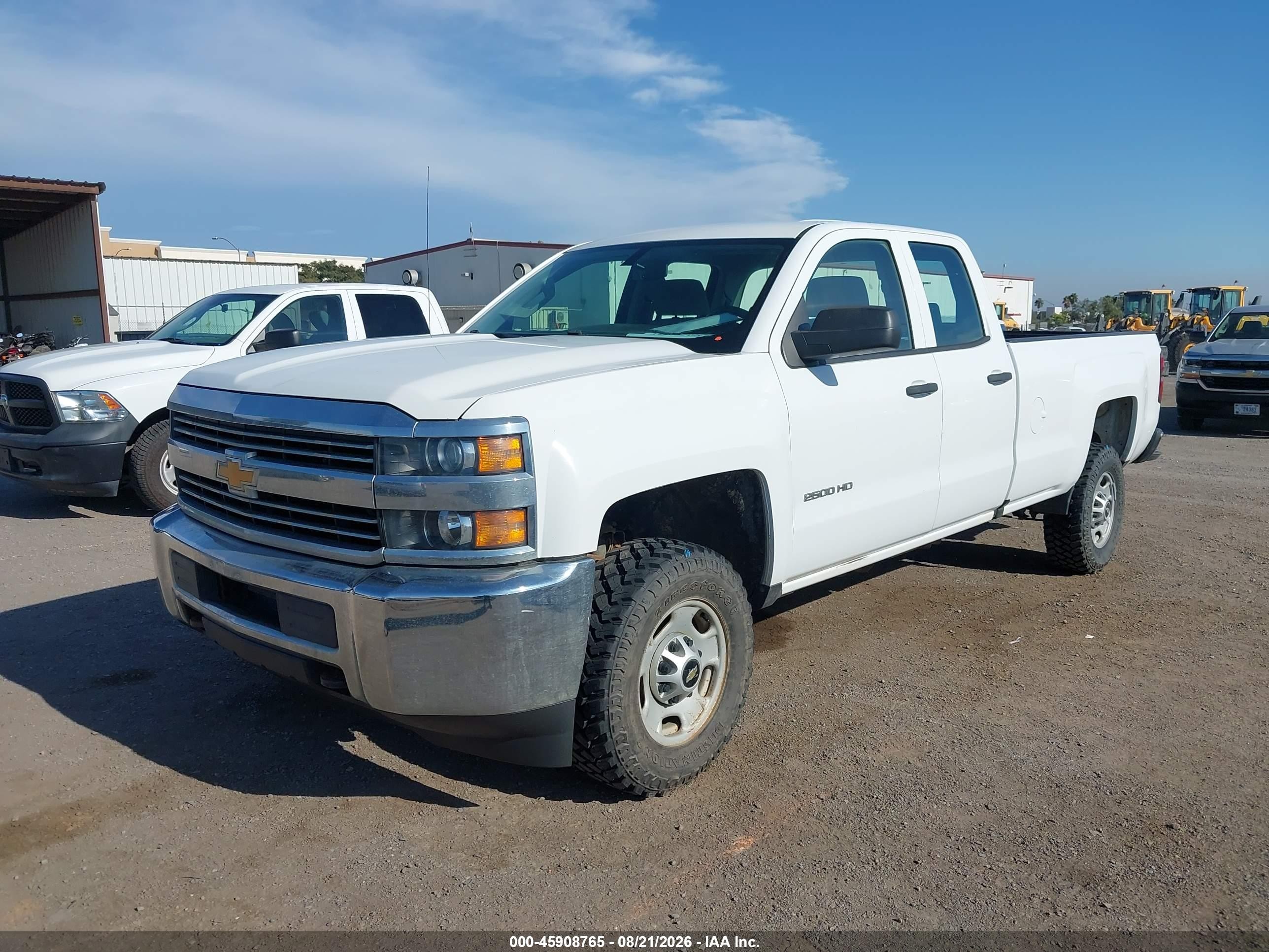 2017 Chevrolet Silverado 2500hd Work Truck White vin: 1GC2KUEG5HZ325136