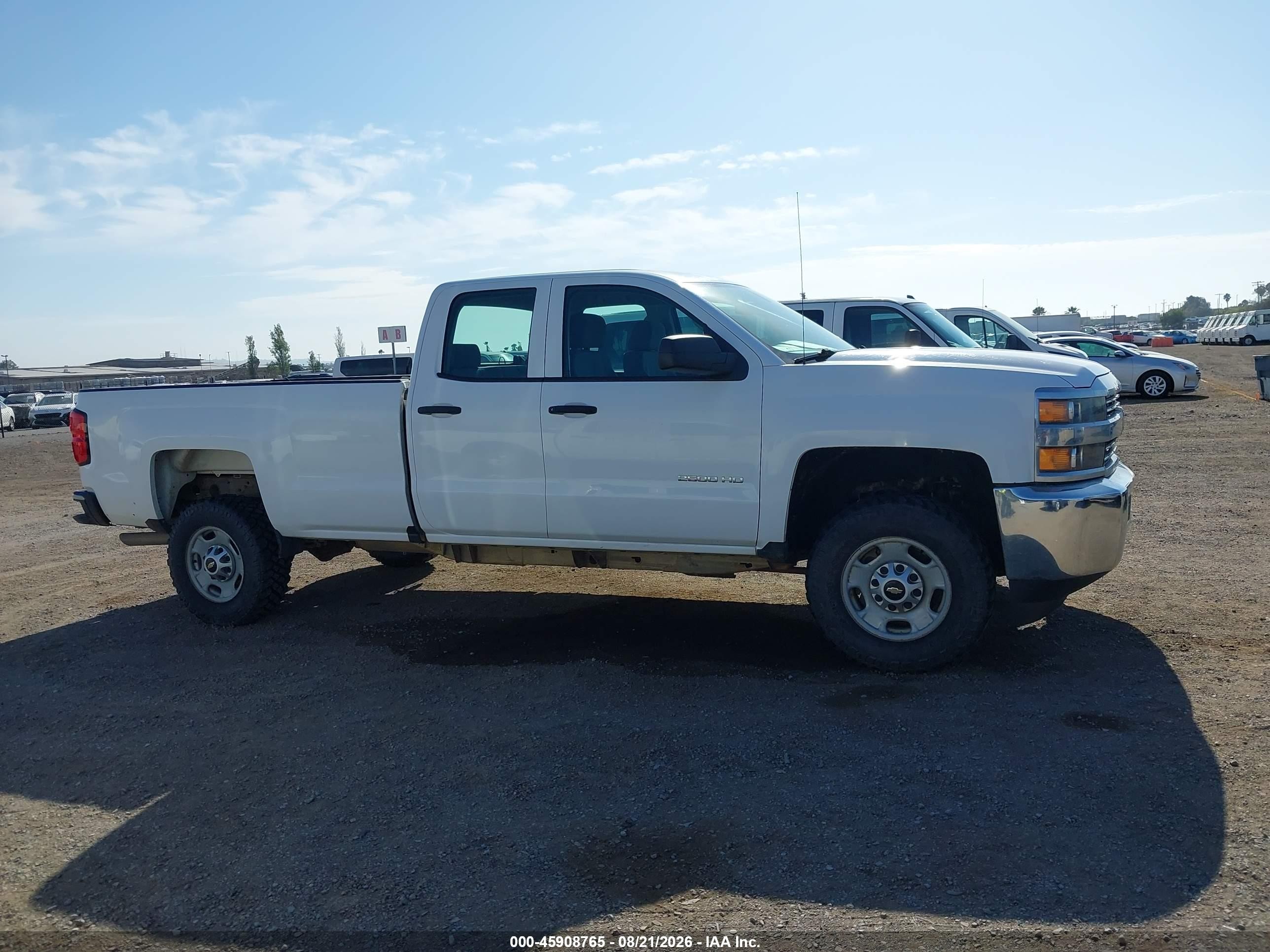2017 Chevrolet Silverado 2500hd Work Truck White vin: 1GC2KUEG5HZ325136