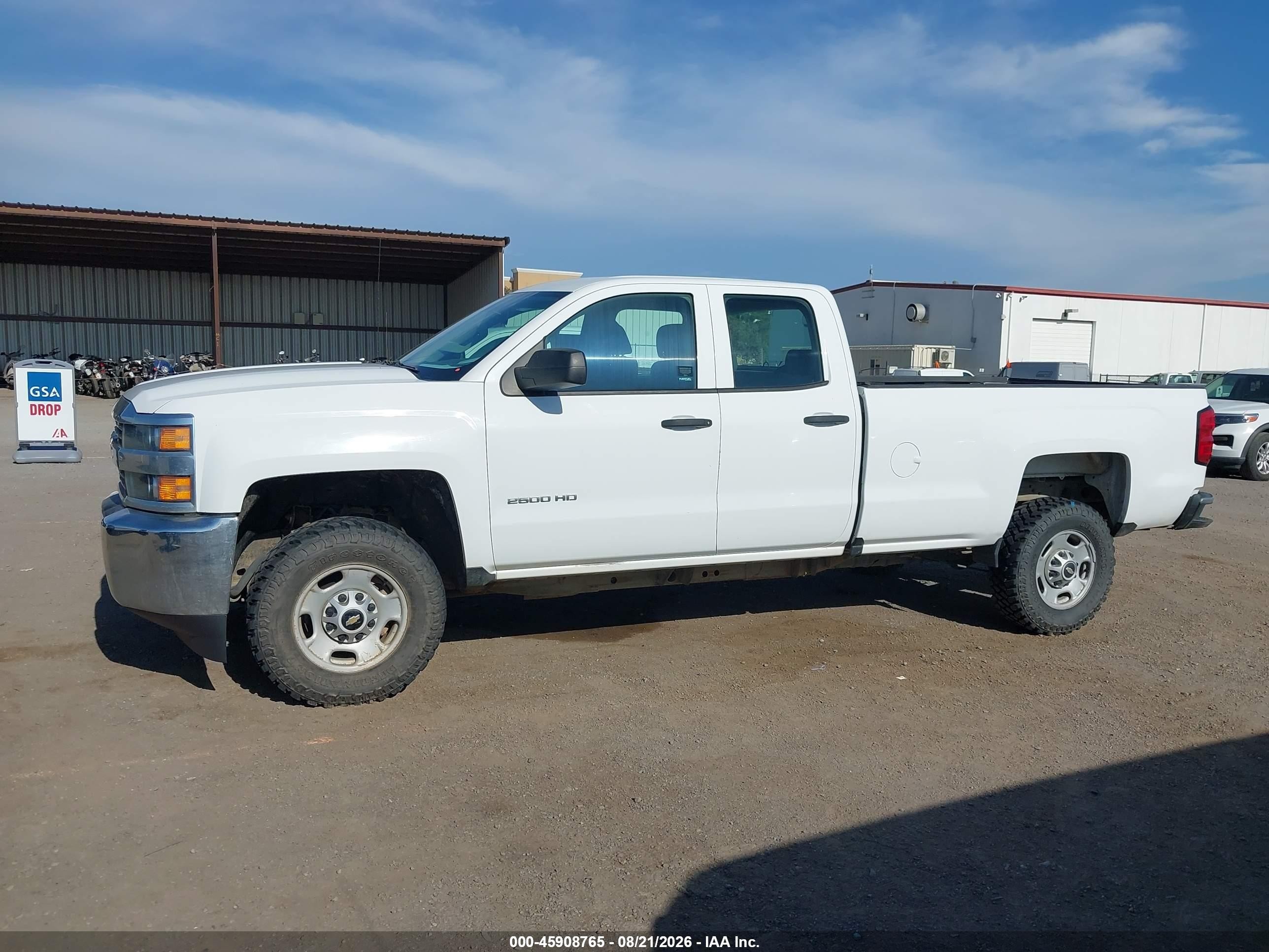 2017 Chevrolet Silverado 2500hd Work Truck White vin: 1GC2KUEG5HZ325136