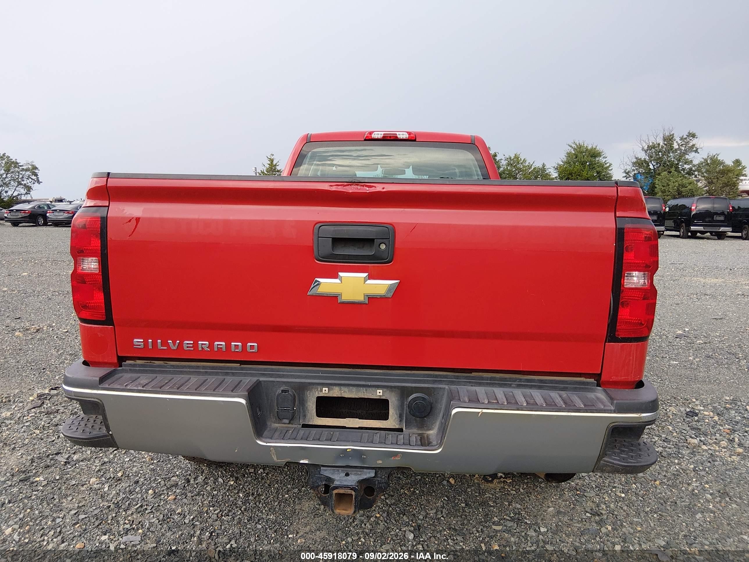 2015 Chevrolet Silverado 2500hd Built After Aug 14 Work Truck Красный vin: 1GC2KUEG9FZ545926
