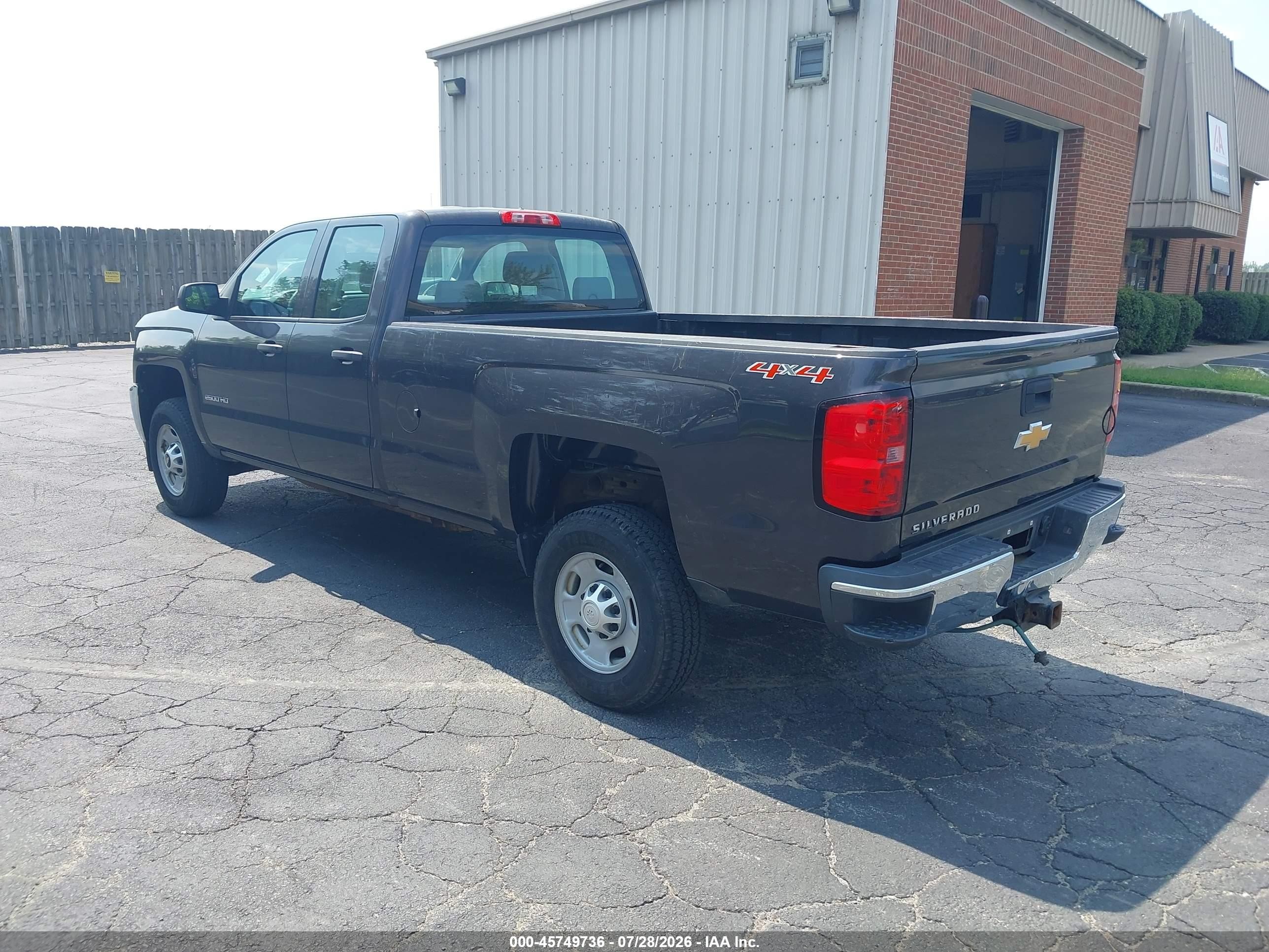 2015 Chevrolet Silverado 2500hd Built After Aug 14 Work Truck Gray vin: 1GC2KUEG9FZ546364