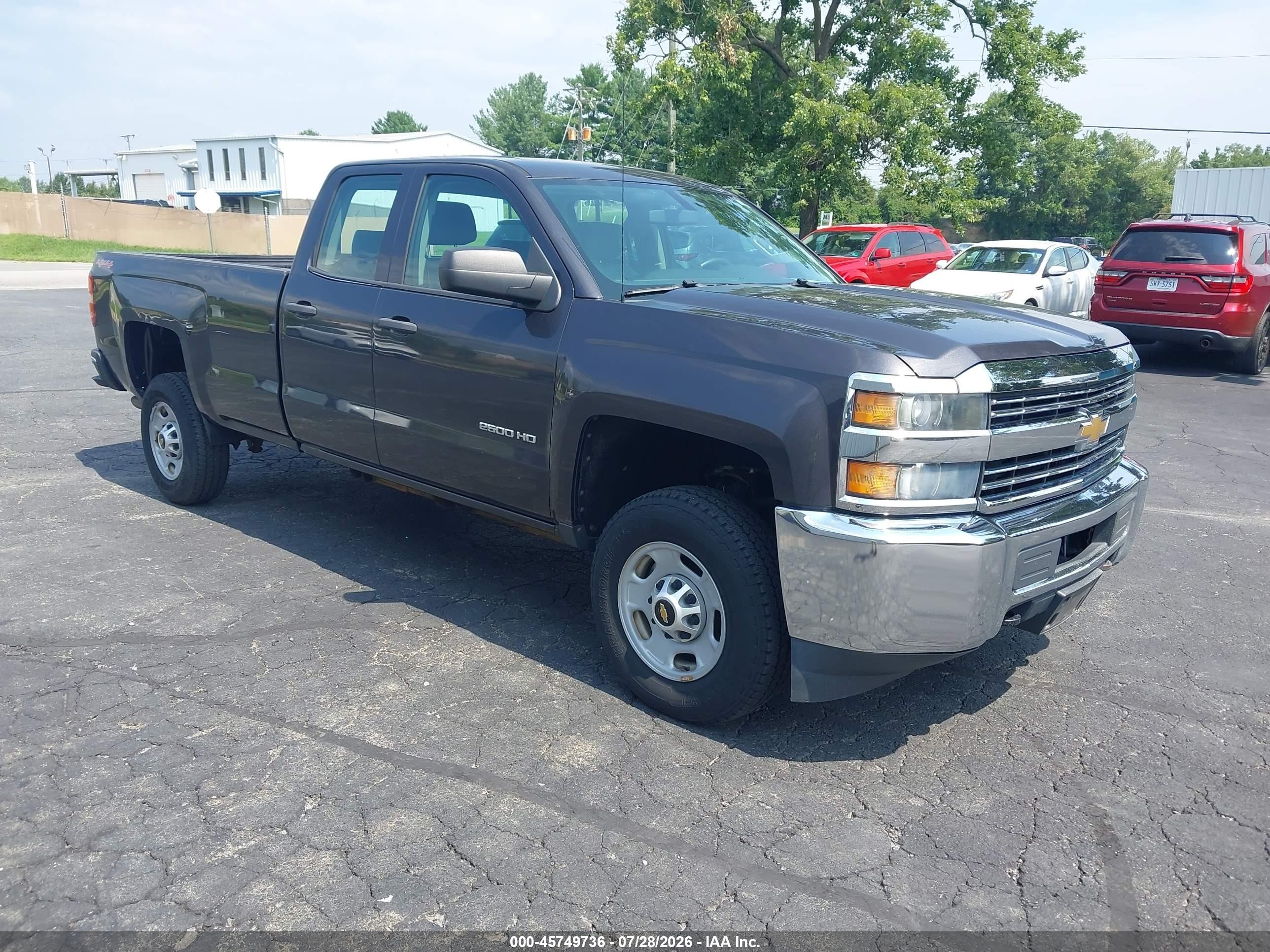 2015 Chevrolet Silverado 2500hd Built After Aug 14 Work Truck Gray vin: 1GC2KUEG9FZ546364