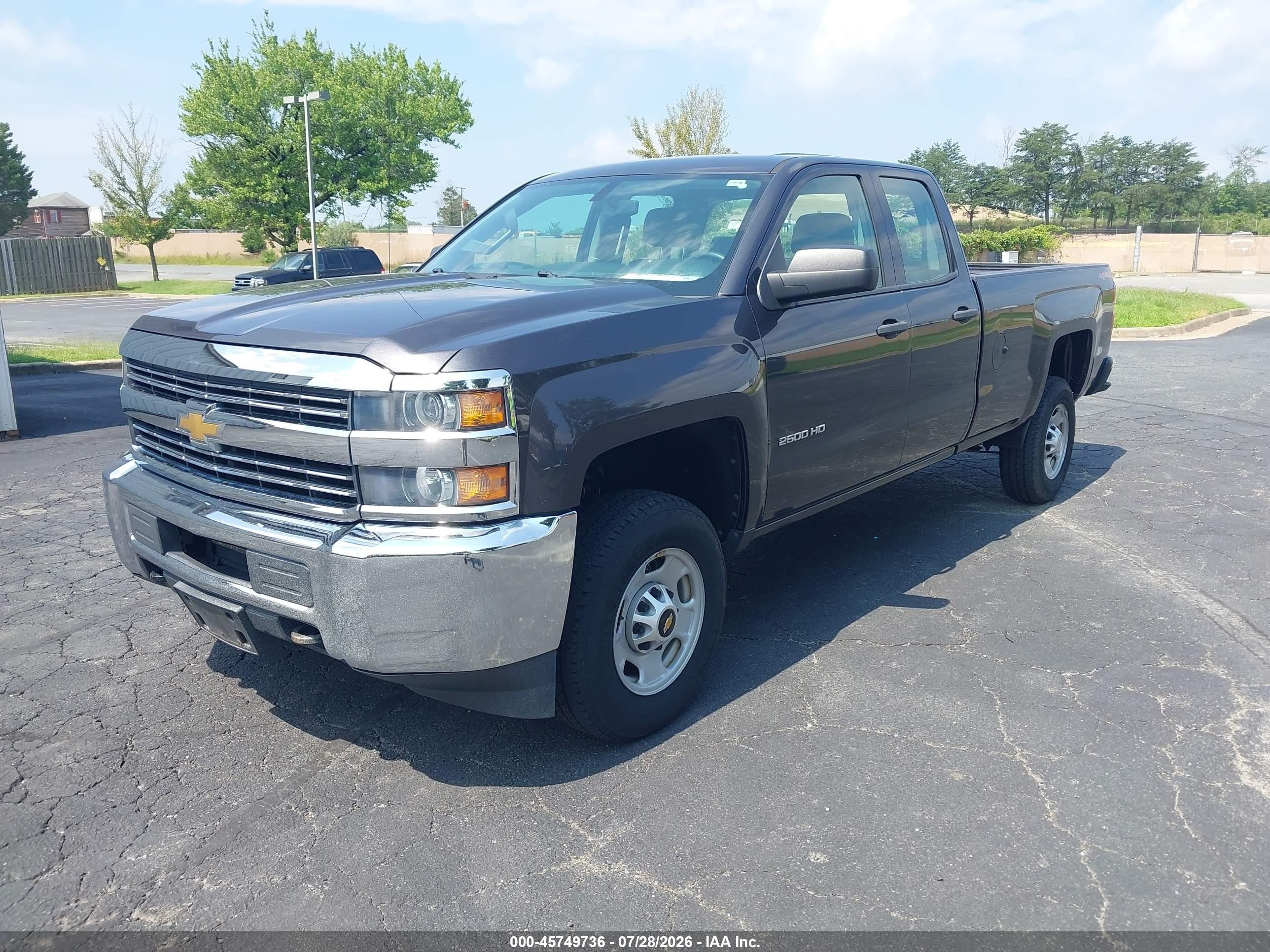 2015 Chevrolet Silverado 2500hd Built After Aug 14 Work Truck Gray vin: 1GC2KUEG9FZ546364