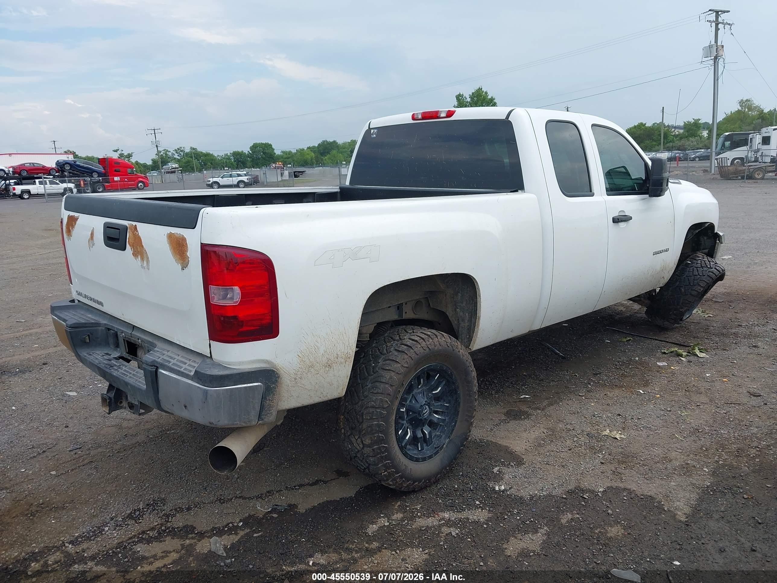 2011 Chevrolet Silverado 2500hd Work Truck White vin: 1GC2KVC88BZ431914
