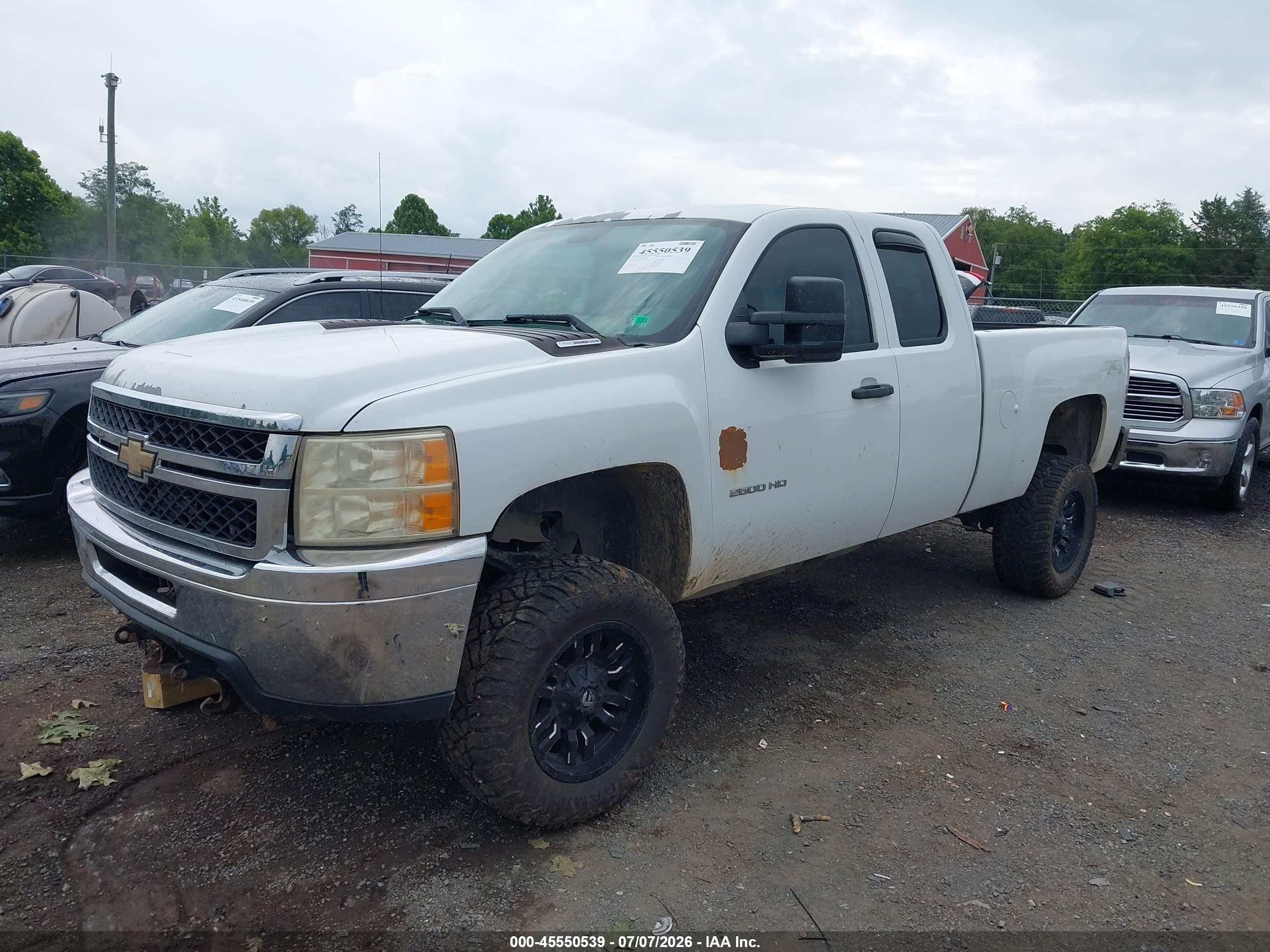 2011 Chevrolet Silverado 2500hd Work Truck White vin: 1GC2KVC88BZ431914