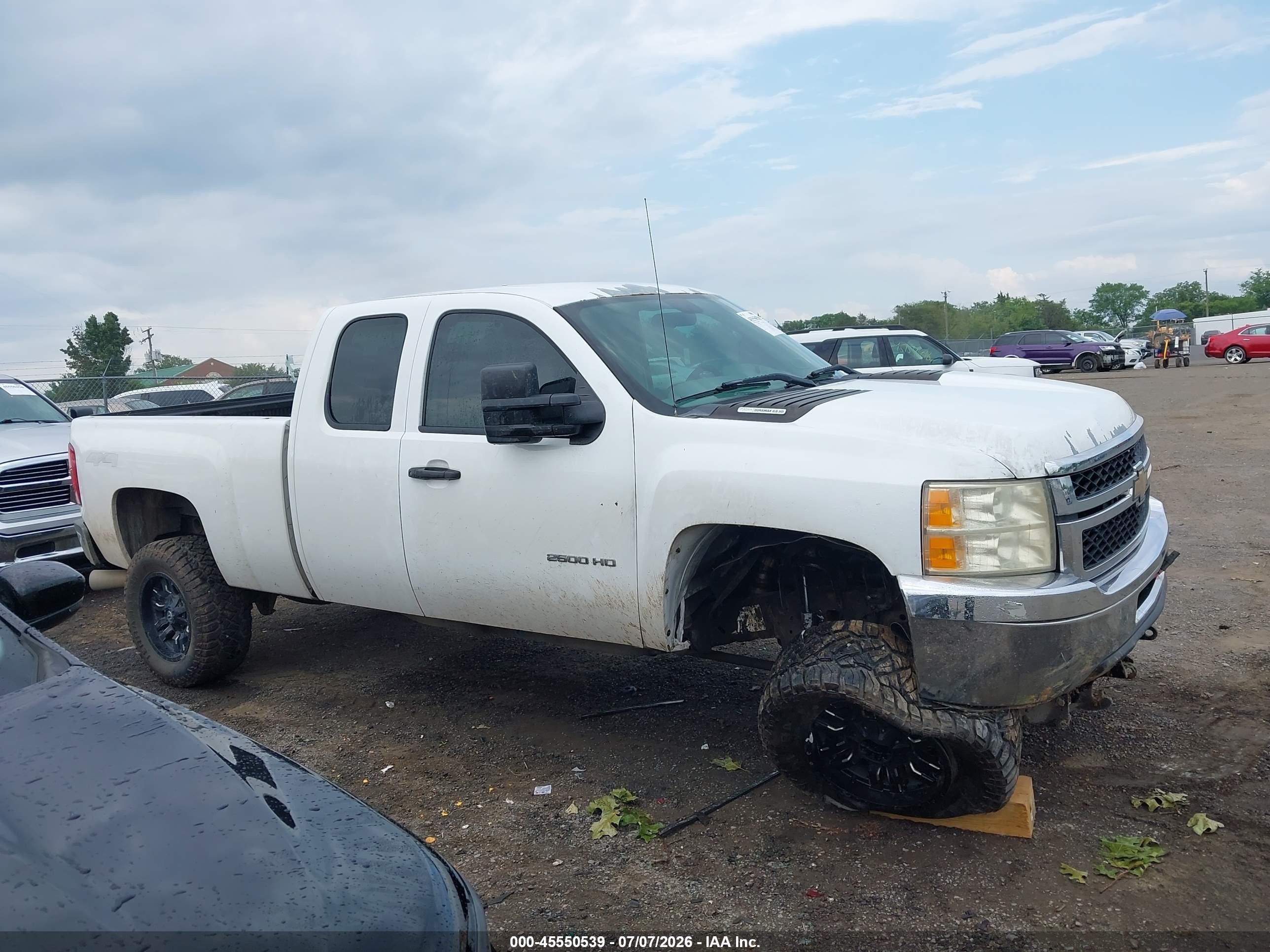 2011 Chevrolet Silverado 2500hd Work Truck White vin: 1GC2KVC88BZ431914