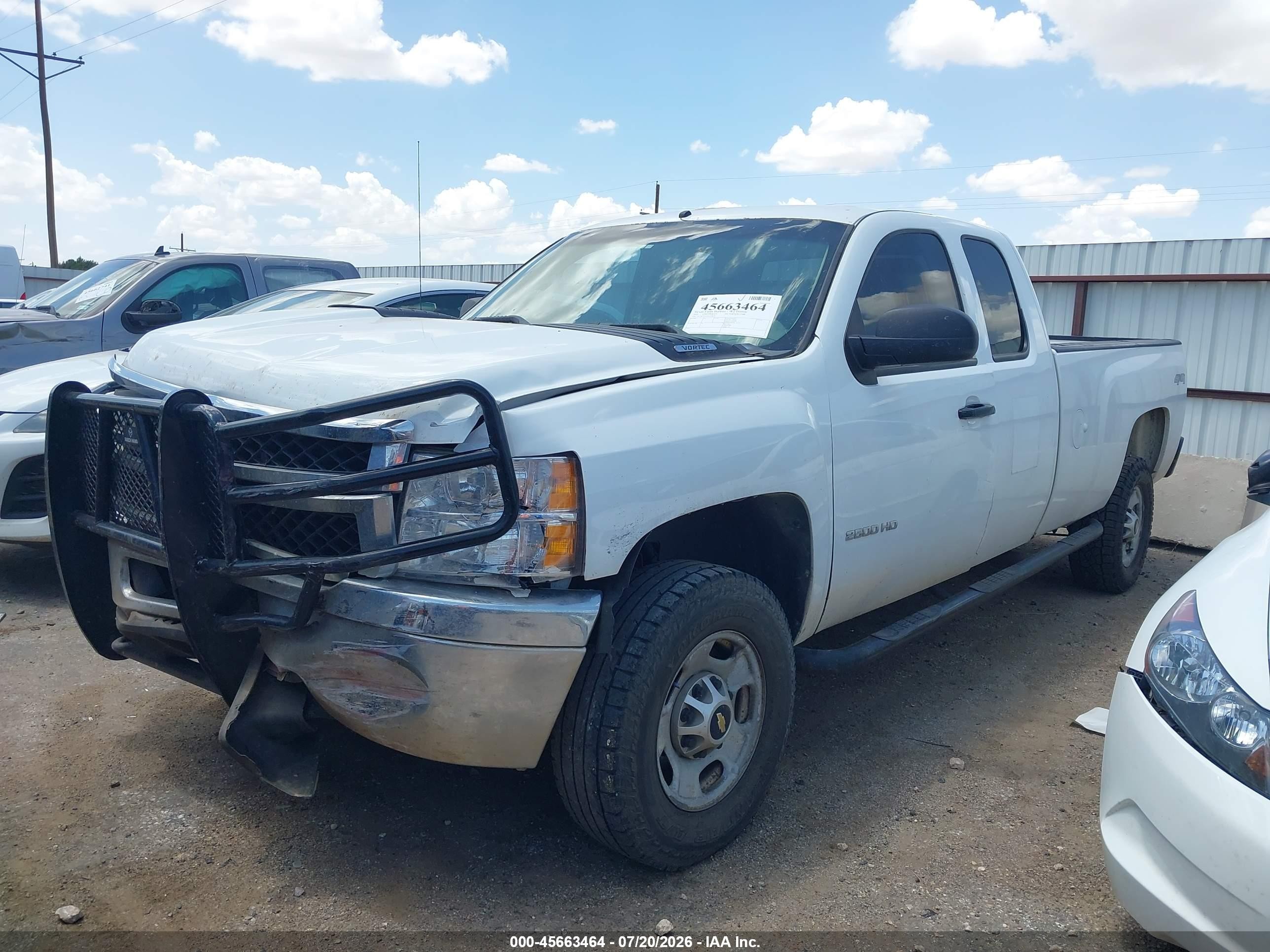 2011 Chevrolet Silverado 2500hd Work Truck White vin: 1GC2KVCG1BZ439828