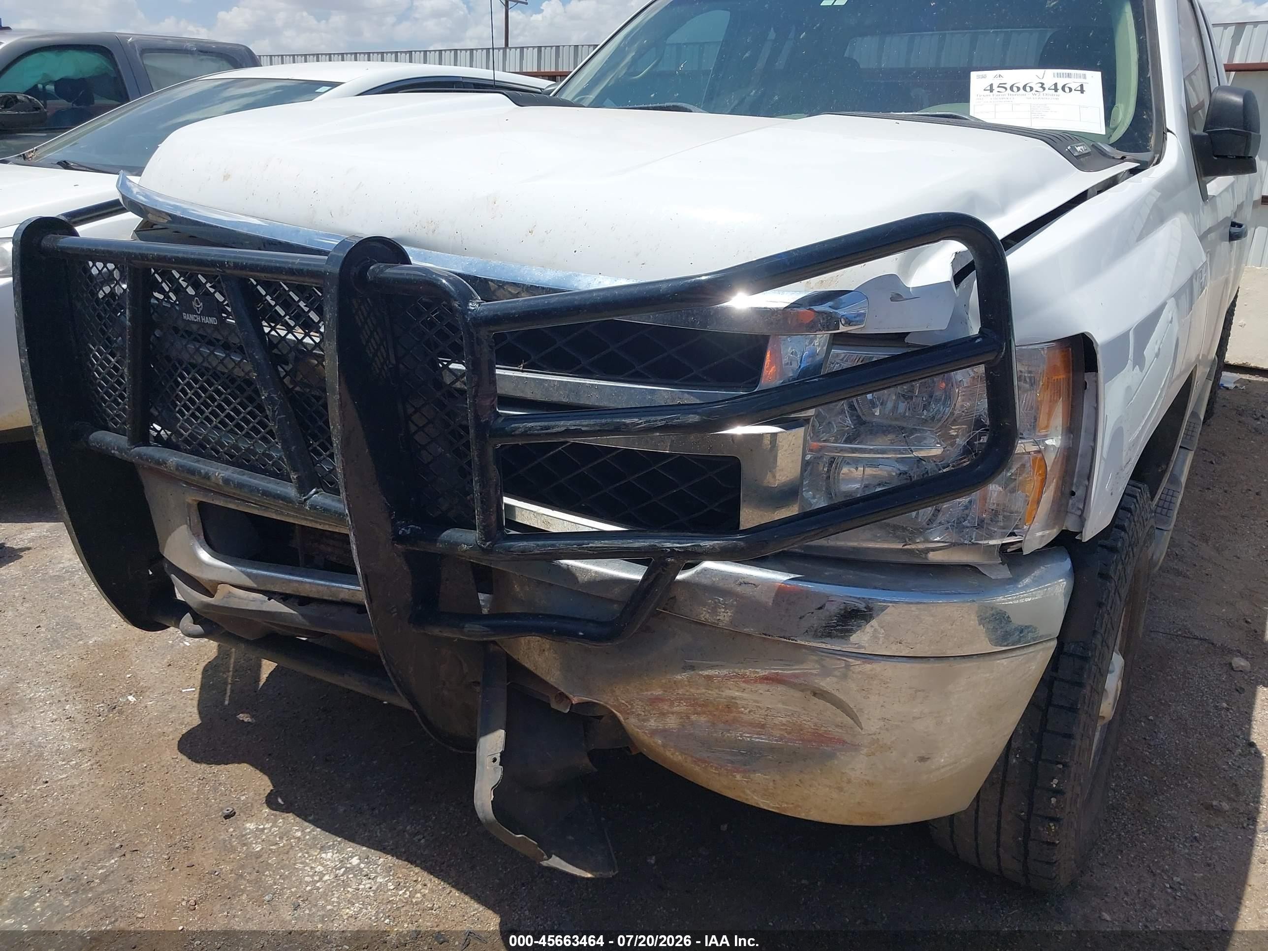 2011 Chevrolet Silverado 2500hd Work Truck White vin: 1GC2KVCG1BZ439828