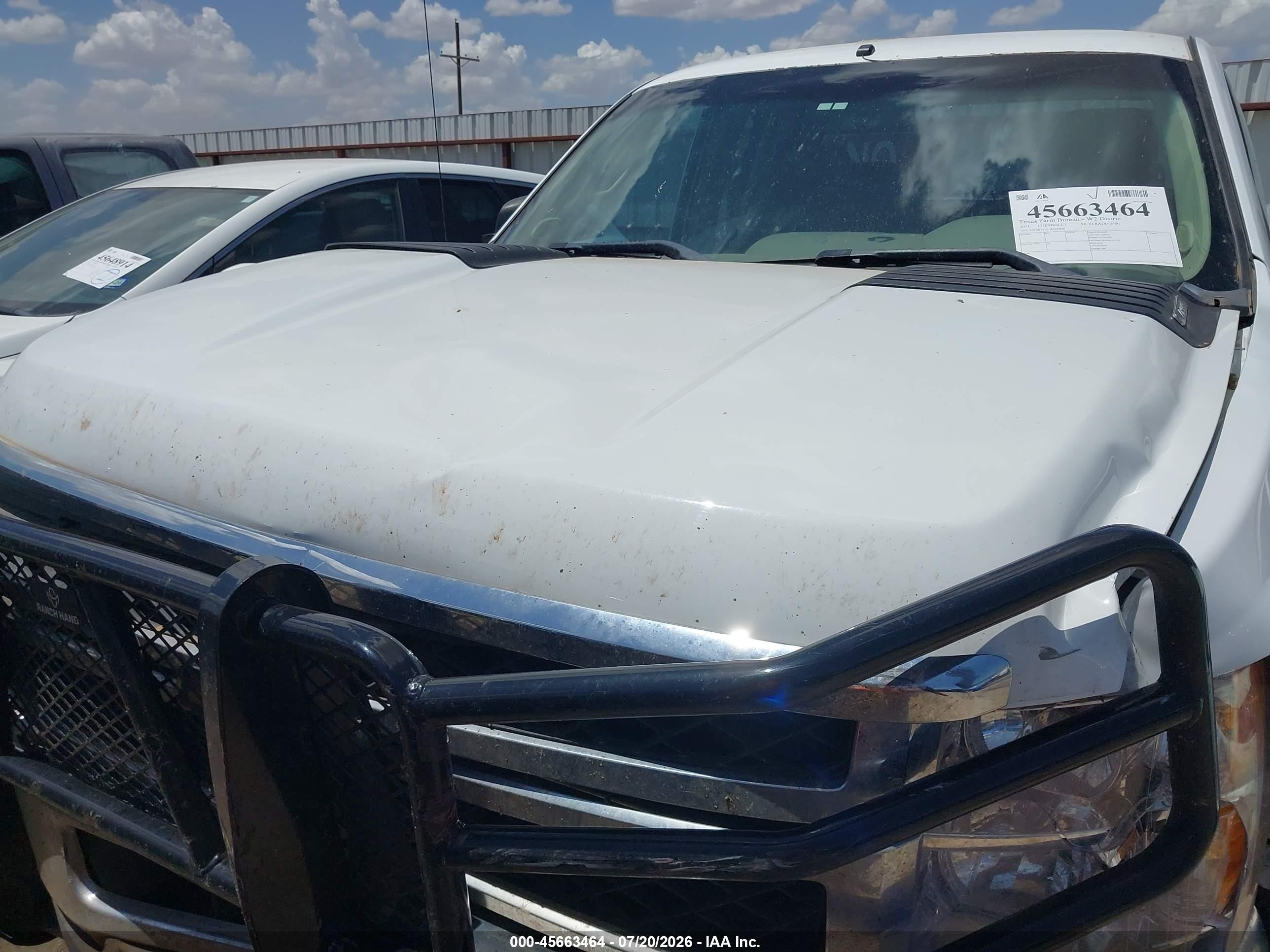 2011 Chevrolet Silverado 2500hd Work Truck White vin: 1GC2KVCG1BZ439828