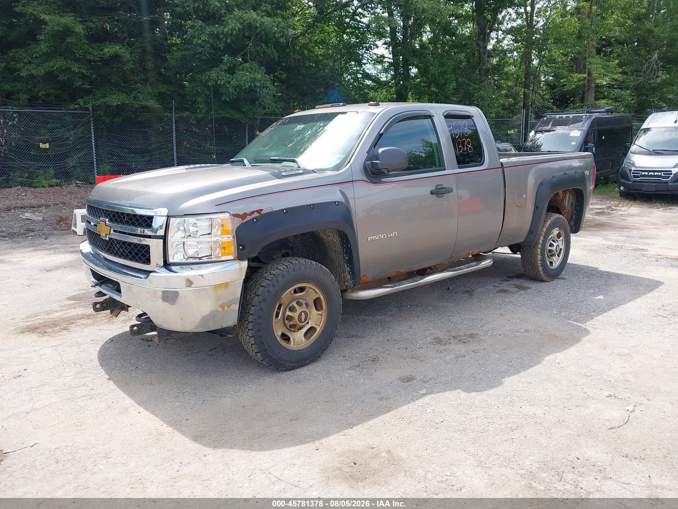 2012 Chevrolet Silverado 2500hd Work Truck Gray vin: 1GC2KVCG1CZ277555