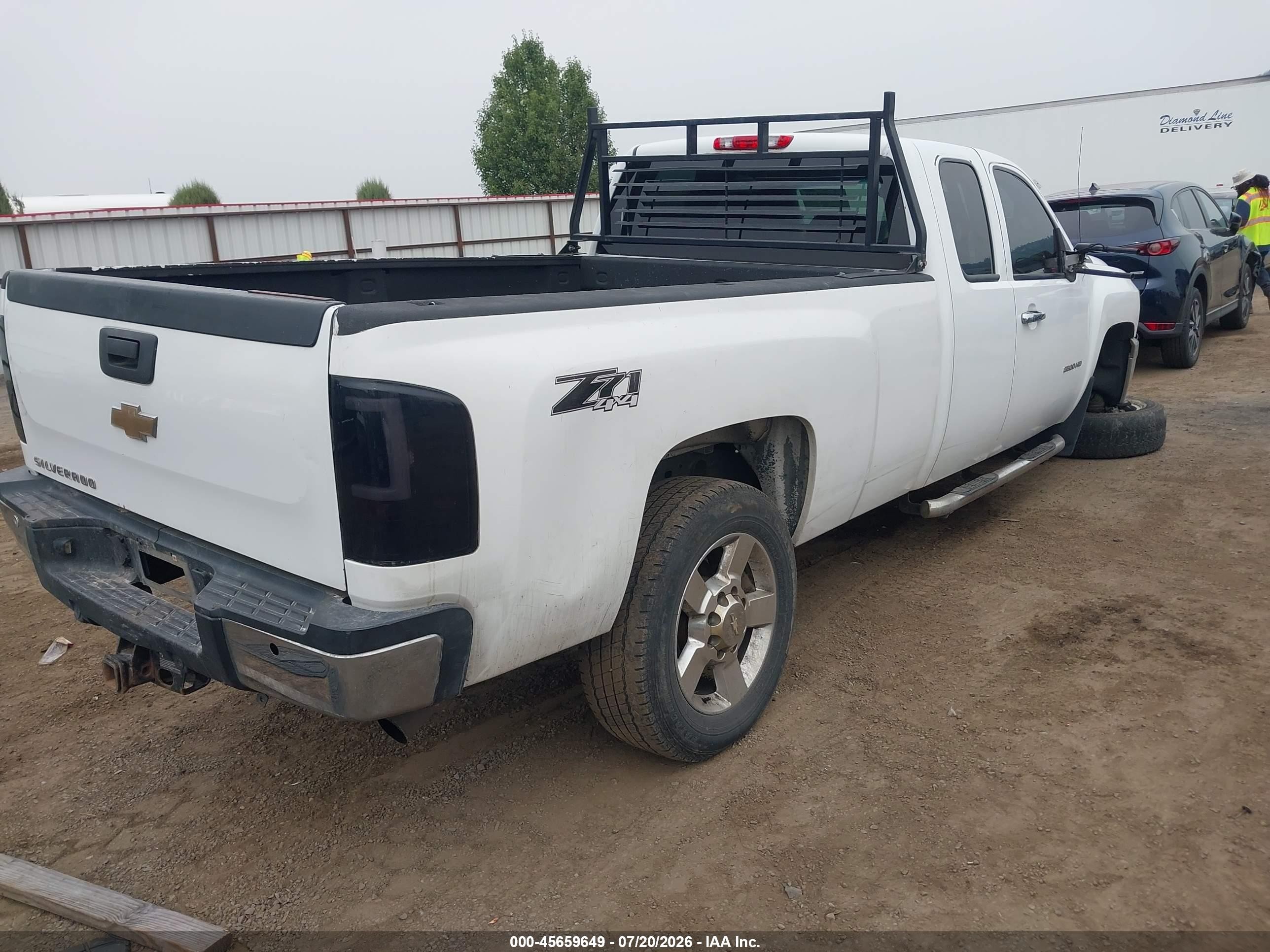 2011 Chevrolet Silverado 2500hd Work Truck White vin: 1GC2KVCG2BZ455164