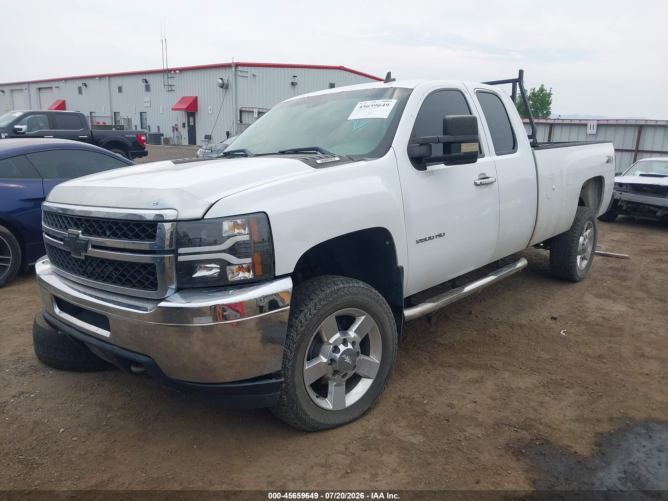 2011 Chevrolet Silverado 2500hd Work Truck White vin: 1GC2KVCG2BZ455164