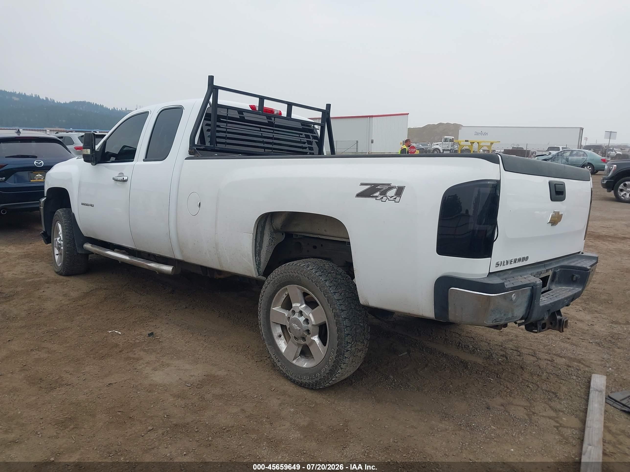 2011 Chevrolet Silverado 2500hd Work Truck White vin: 1GC2KVCG2BZ455164