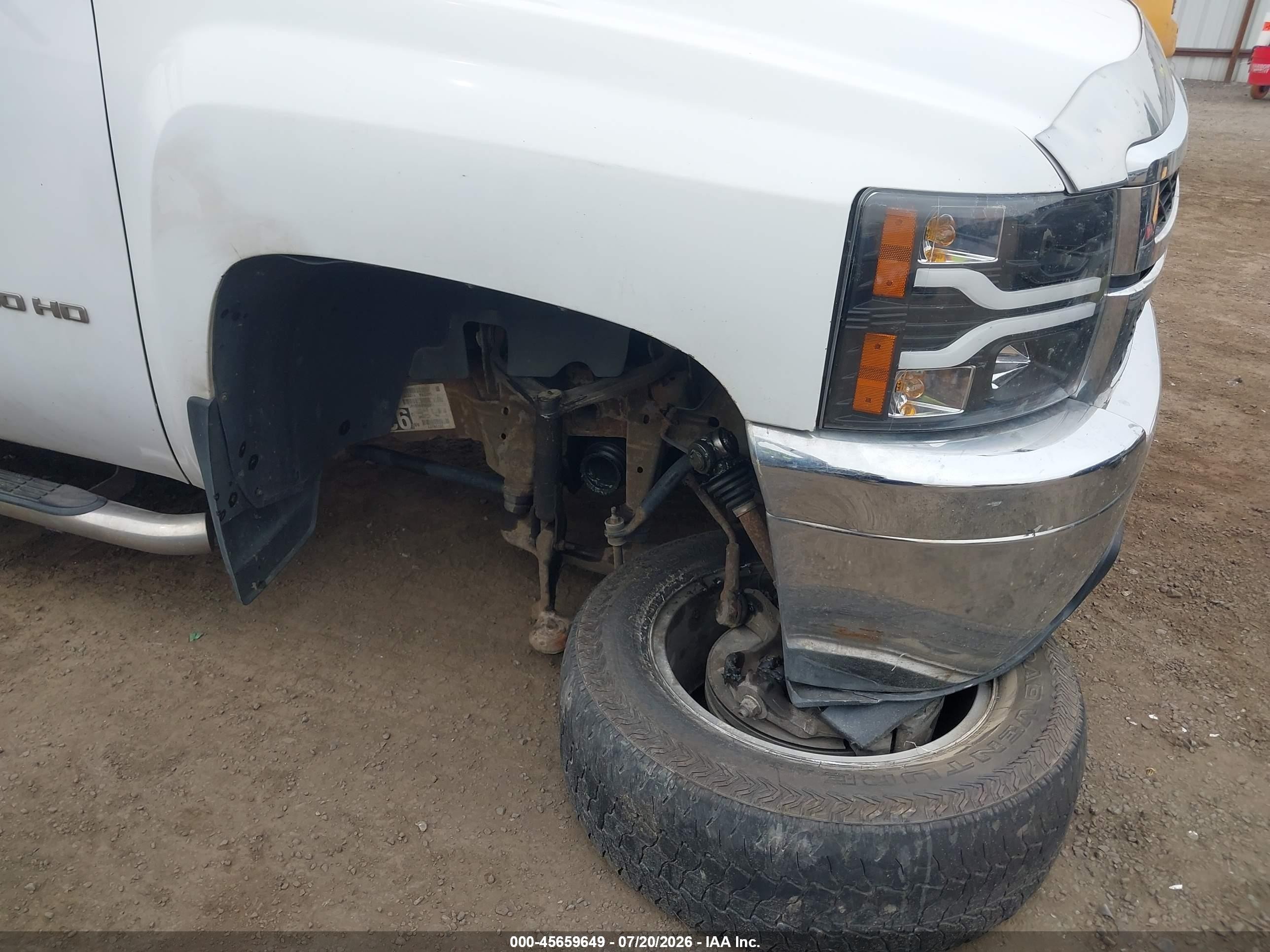 2011 Chevrolet Silverado 2500hd Work Truck White vin: 1GC2KVCG2BZ455164