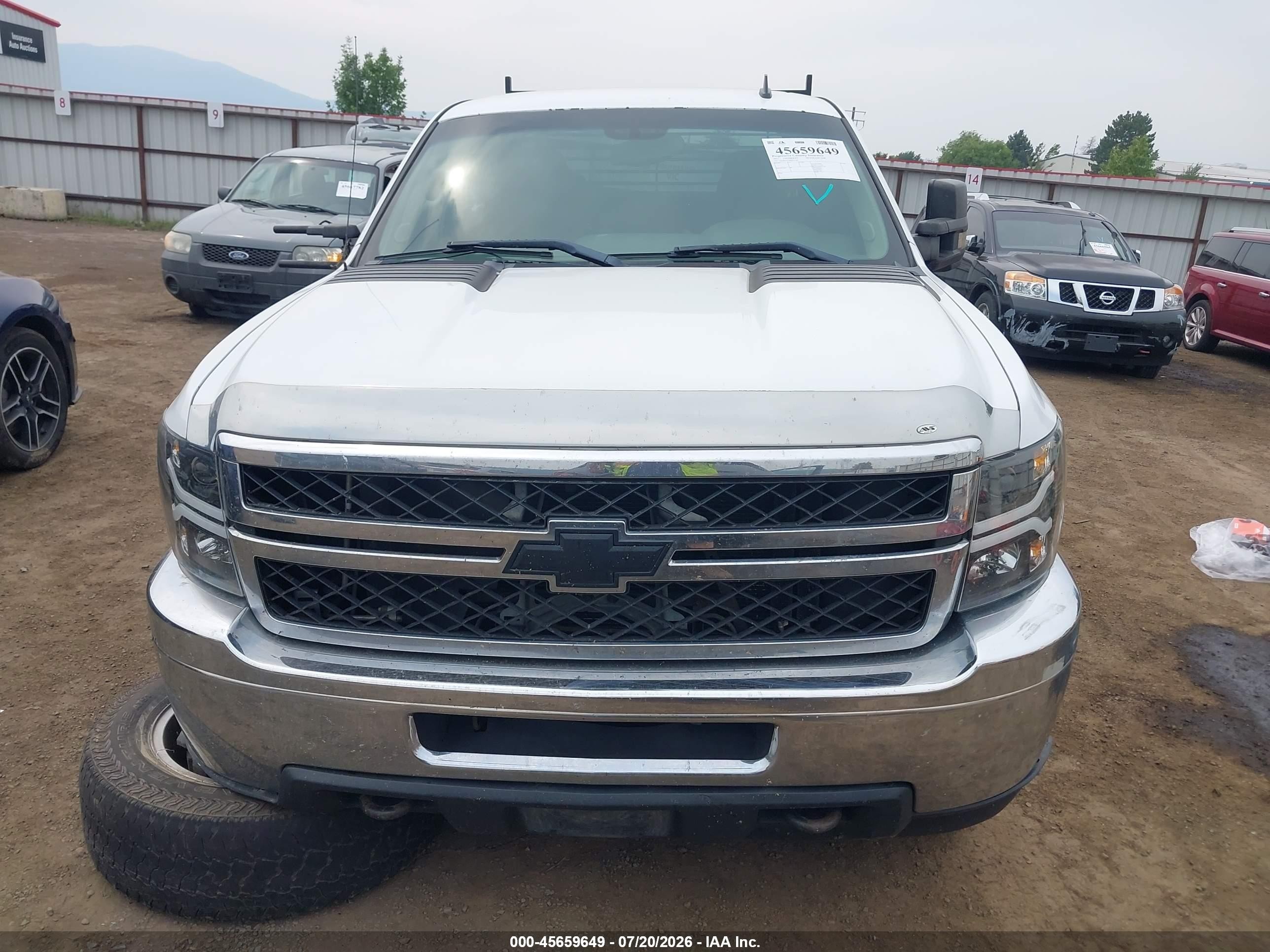 2011 Chevrolet Silverado 2500hd Work Truck White vin: 1GC2KVCG2BZ455164