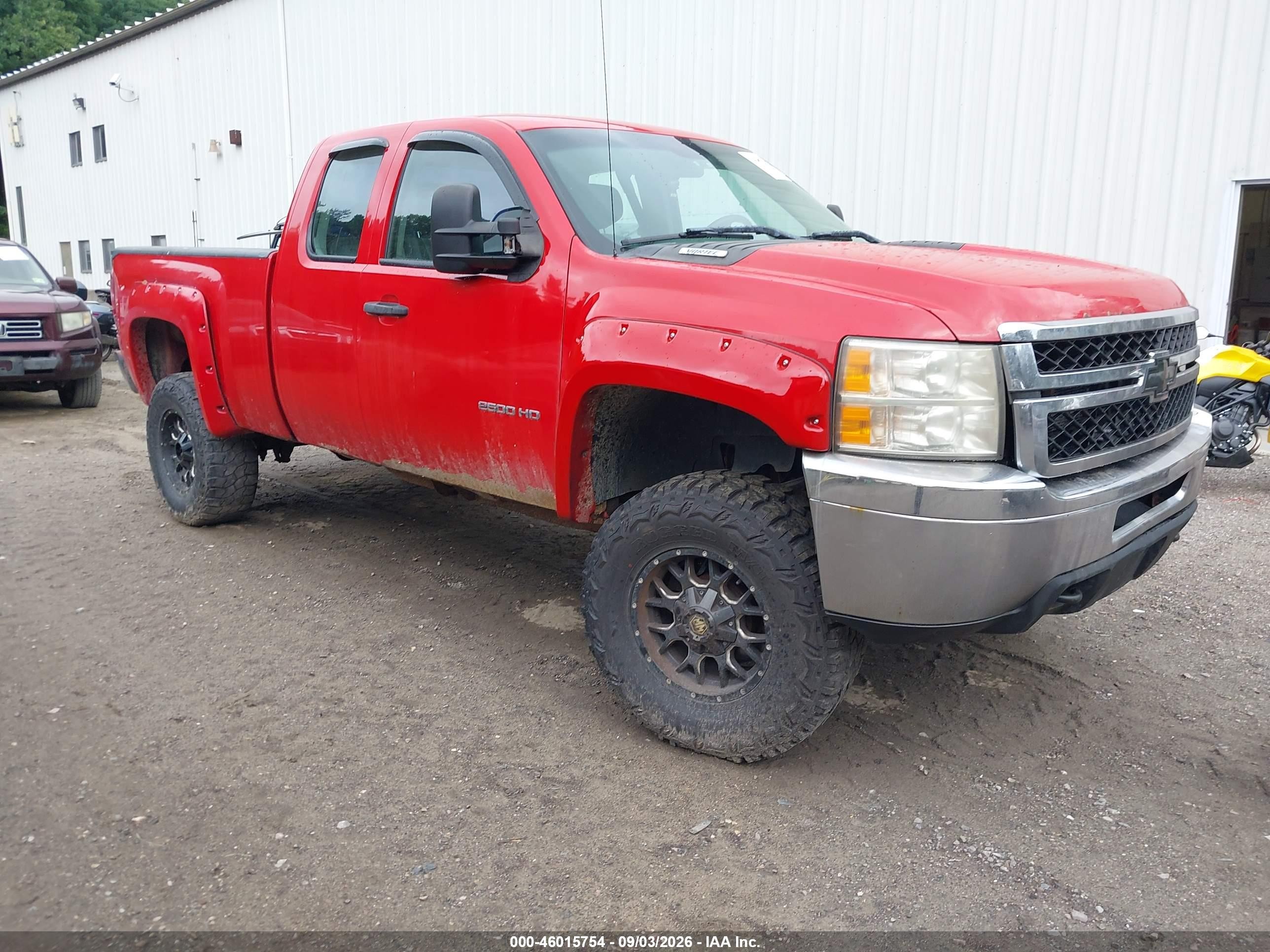 2011 Chevrolet Silverado 2500hd Work Truck Red vin: 1GC2KVCG5BZ142609