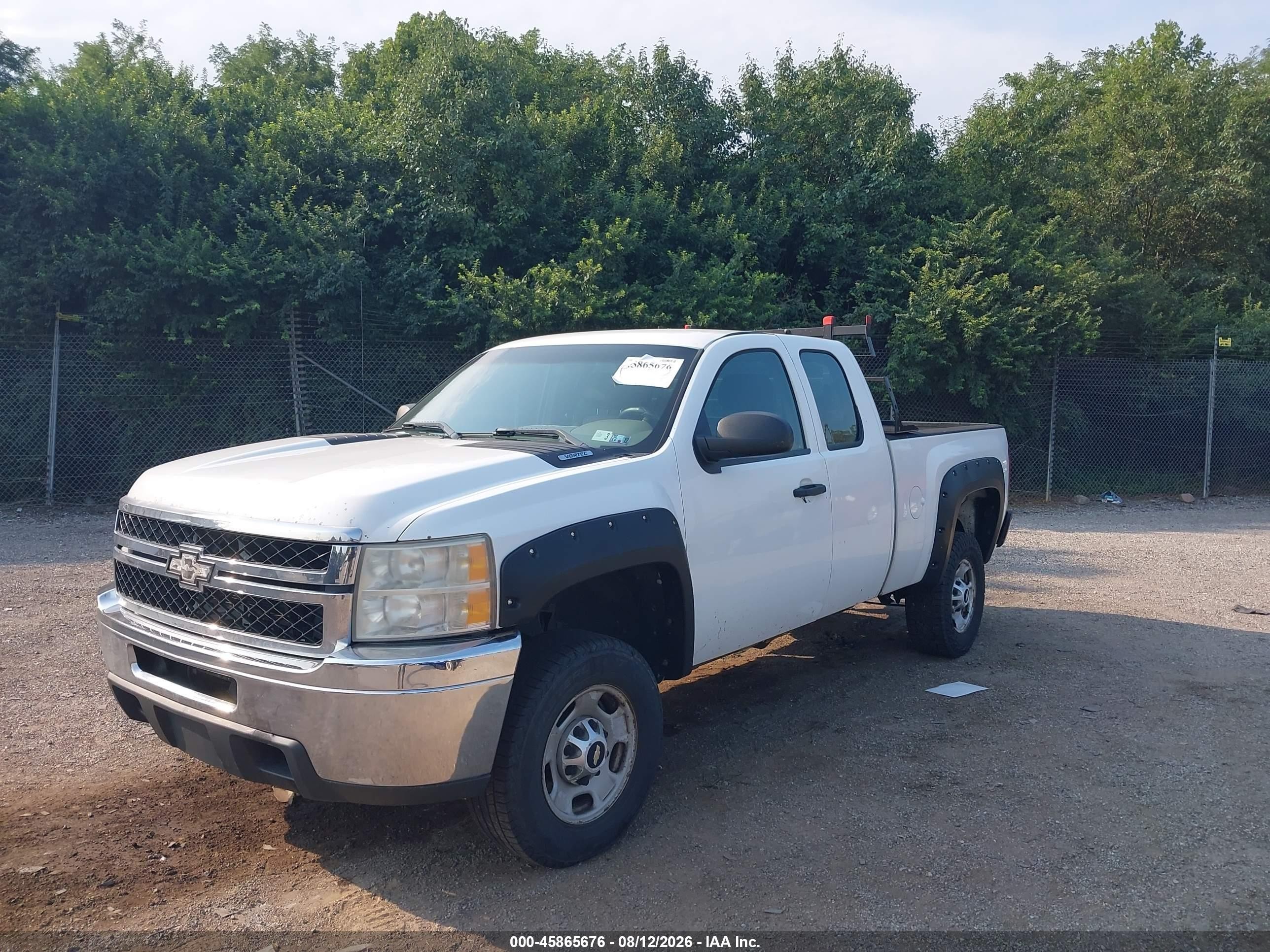 2011 Chevrolet Silverado 2500hd Work Truck White vin: 1GC2KVCG5BZ193978