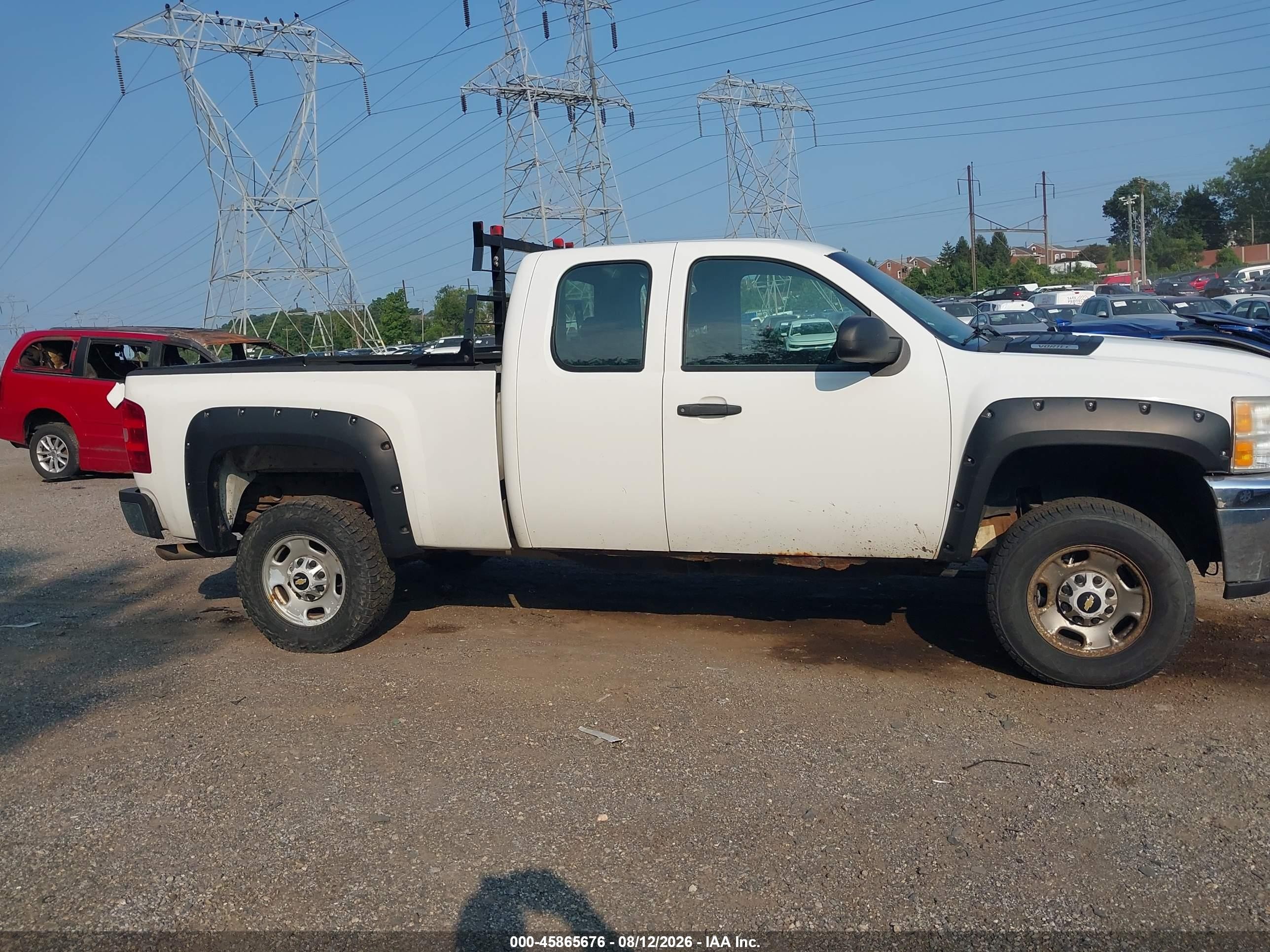 2011 Chevrolet Silverado 2500hd Work Truck White vin: 1GC2KVCG5BZ193978