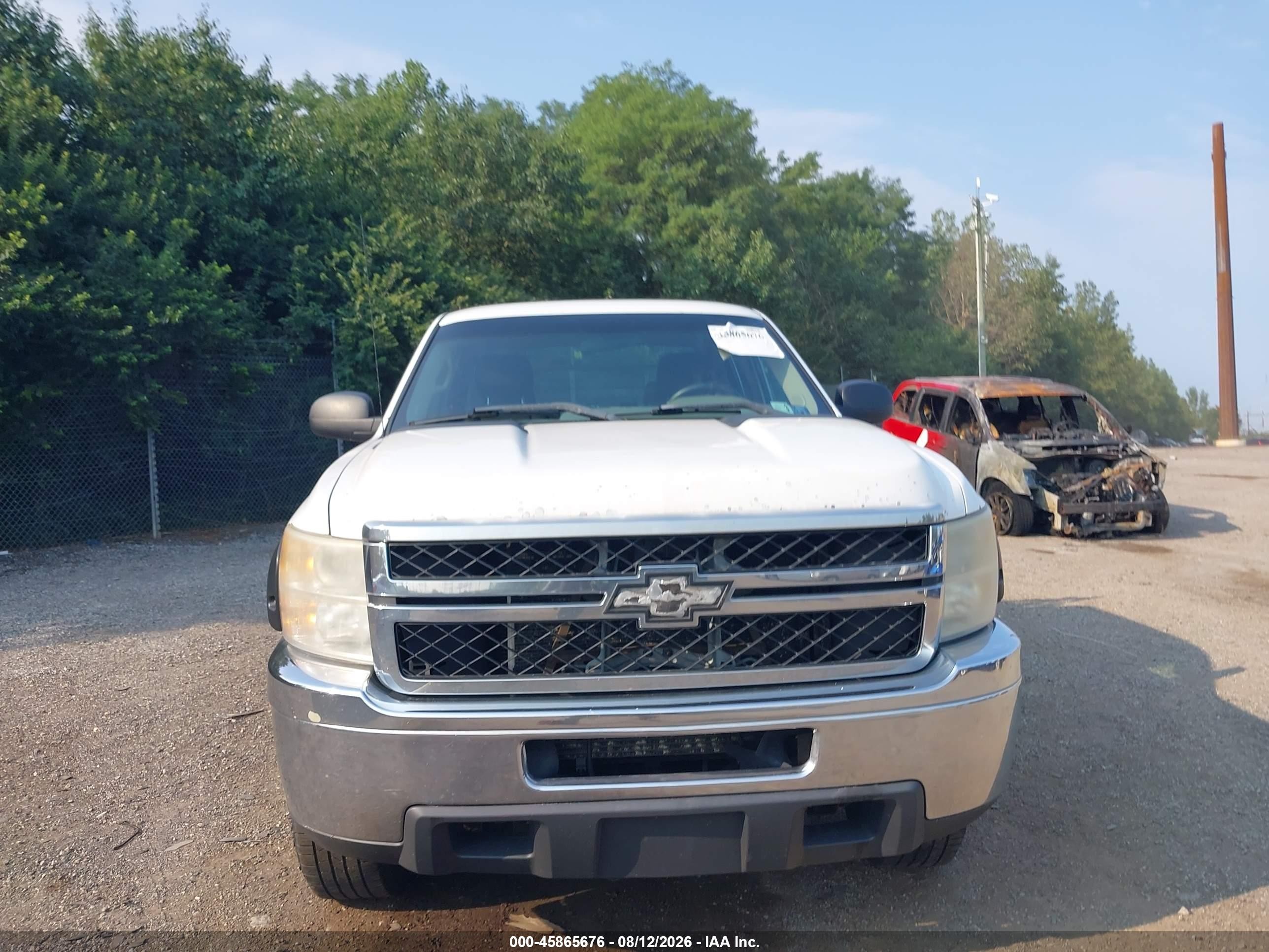 2011 Chevrolet Silverado 2500hd Work Truck White vin: 1GC2KVCG5BZ193978