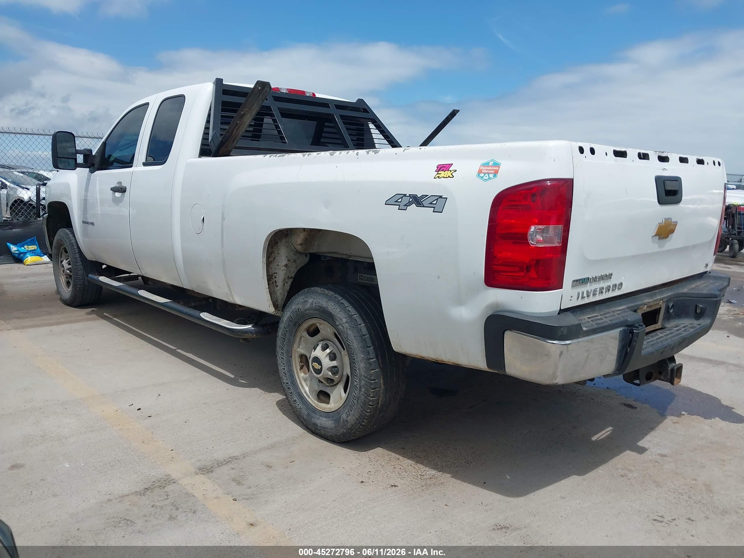 2012 Chevrolet Silverado 2500hd Work Truck White vin: 1GC2KVCG6CZ233115