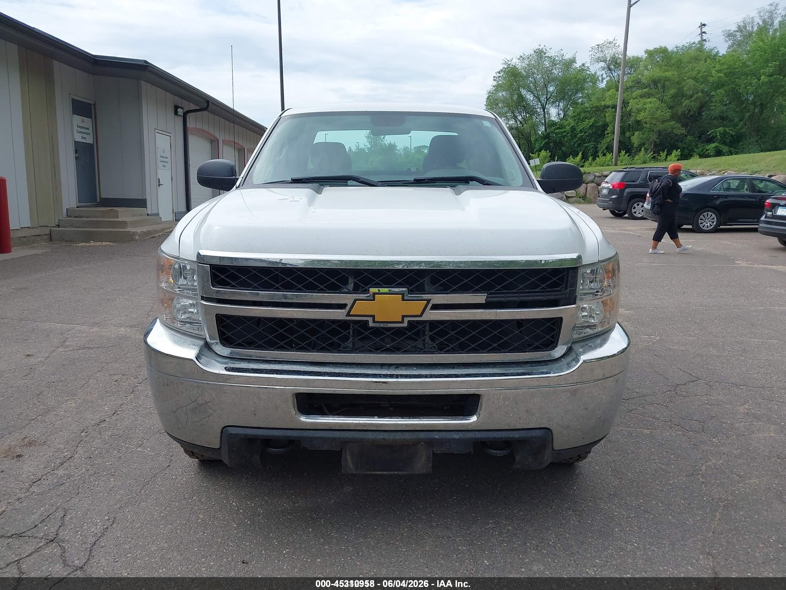 2013 Chevrolet Silverado 2500hd Work Truck White vin: 1GC2KVCG6DZ196634