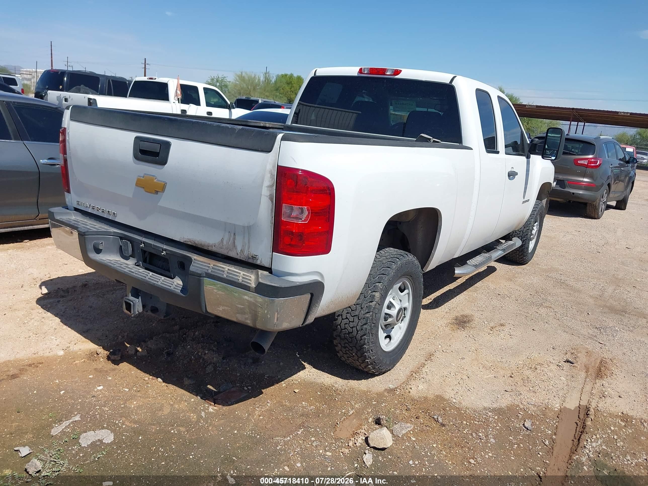 2013 Chevrolet Silverado 2500hd Work Truck White vin: 1GC2KVCG6DZ349853