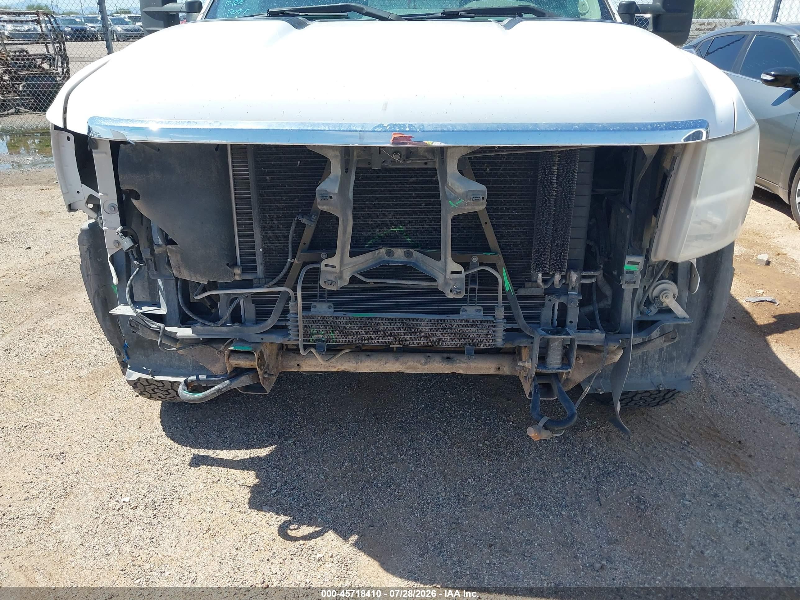 2013 Chevrolet Silverado 2500hd Work Truck White vin: 1GC2KVCG6DZ349853