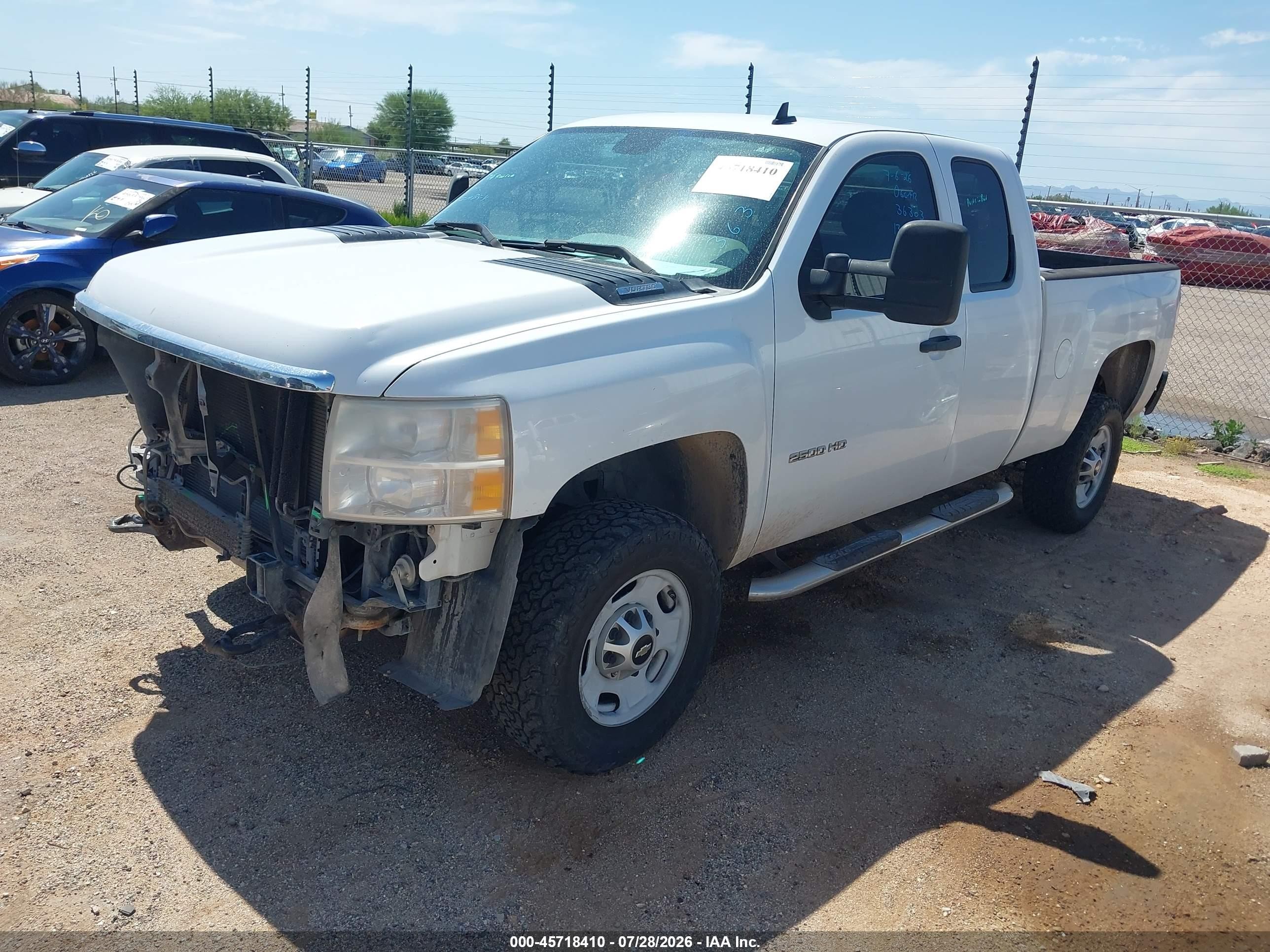 2013 Chevrolet Silverado 2500hd Work Truck White vin: 1GC2KVCG6DZ349853