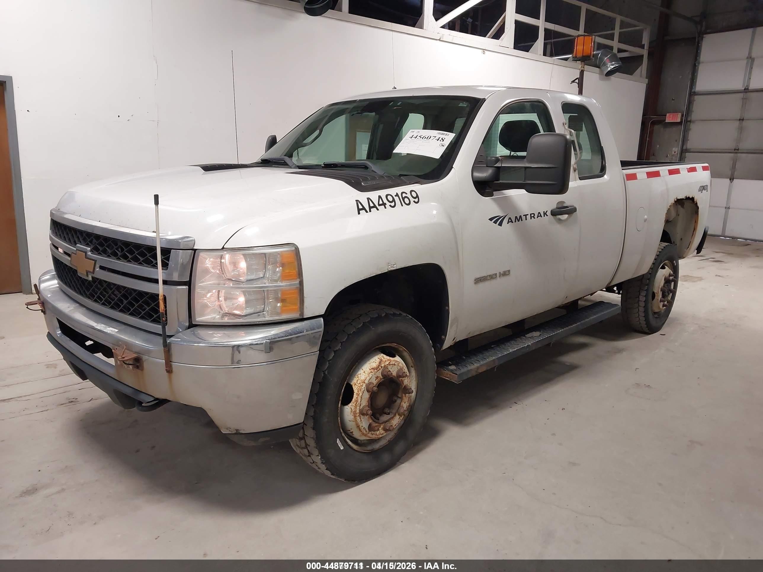 2012 Chevrolet Silverado 2500hd Work Truck White vin: 1GC2KVCG7CZ335040